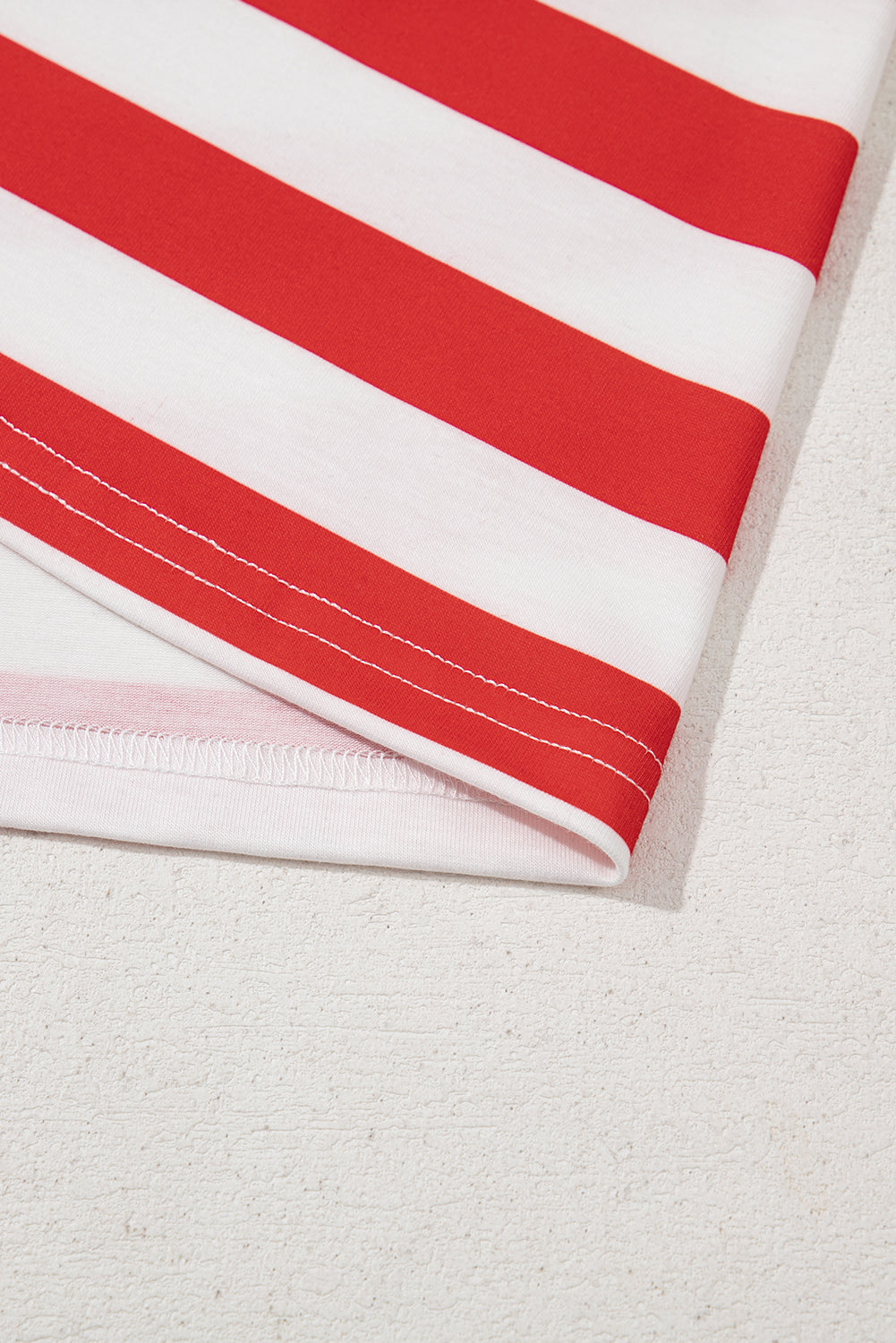 Red Independence Day Stars and Stripes Printed Casual Tank Top