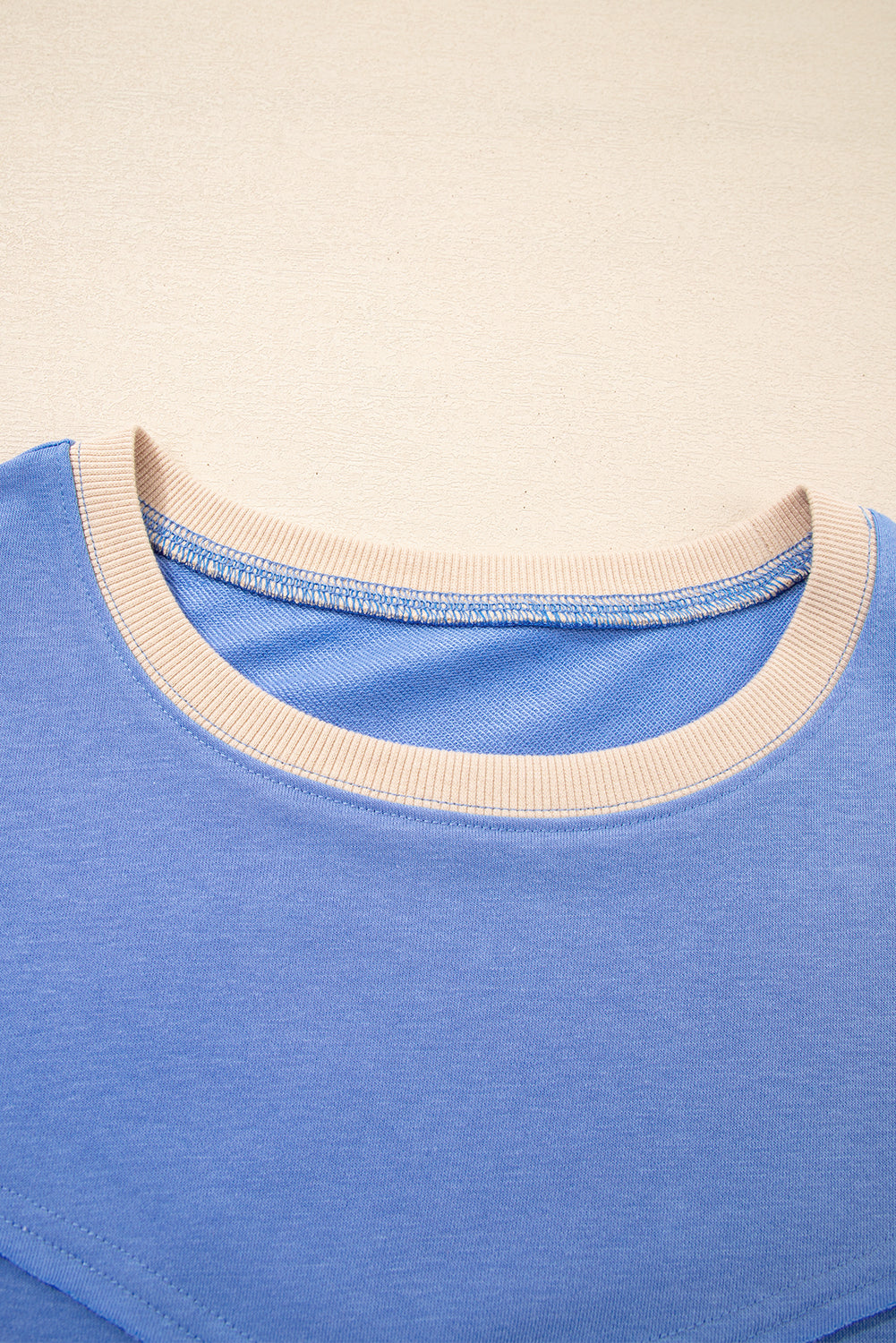 Khaki Exposed Seam Floral Mixed Patchwork Relaxed Plus Size Top