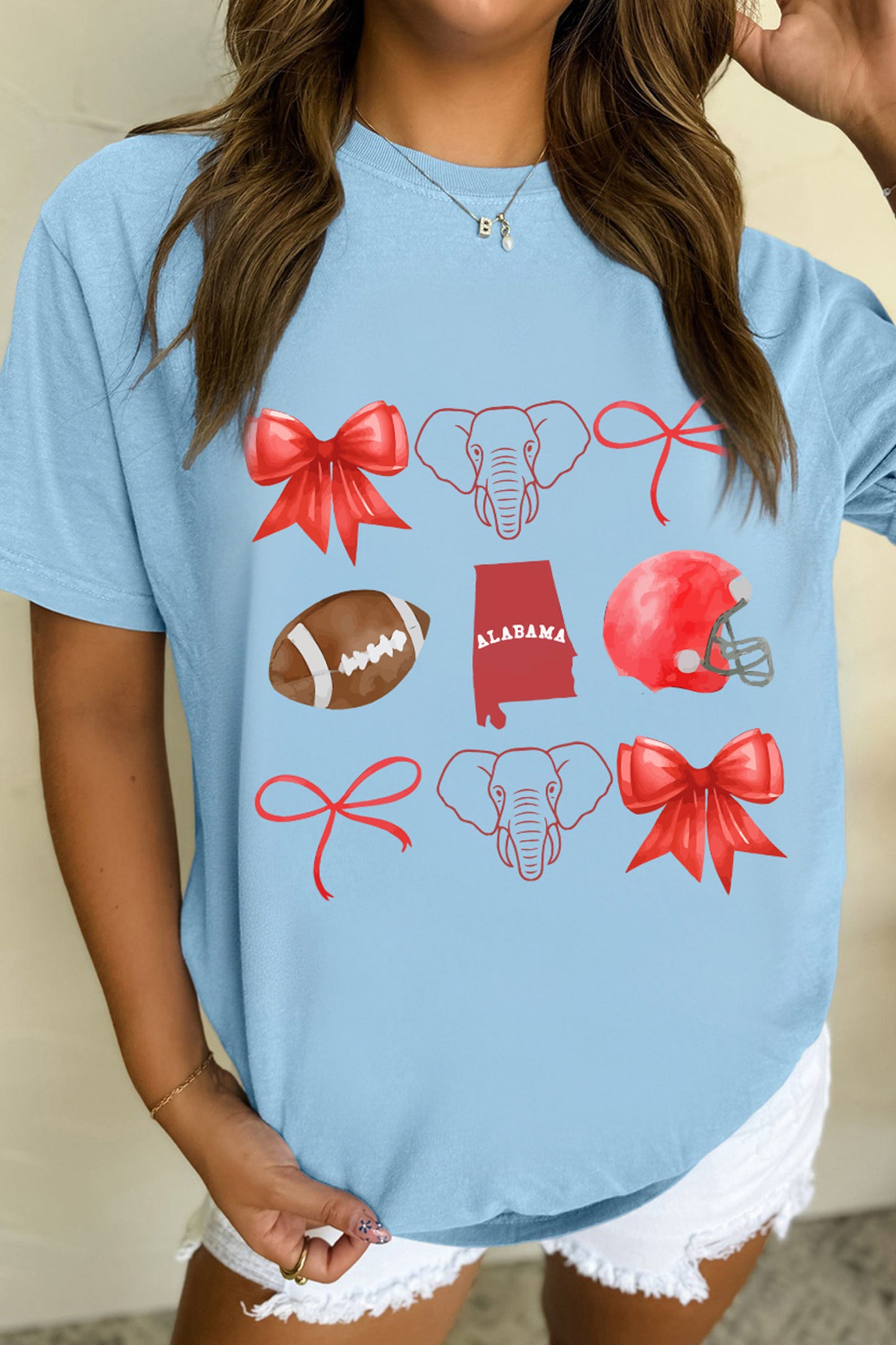 Rugby Graphic Blend Tee Alabama Game Day Top