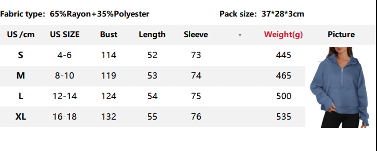 Half Zip Fleece Pullover Hoodie with Kangaroo Pocket