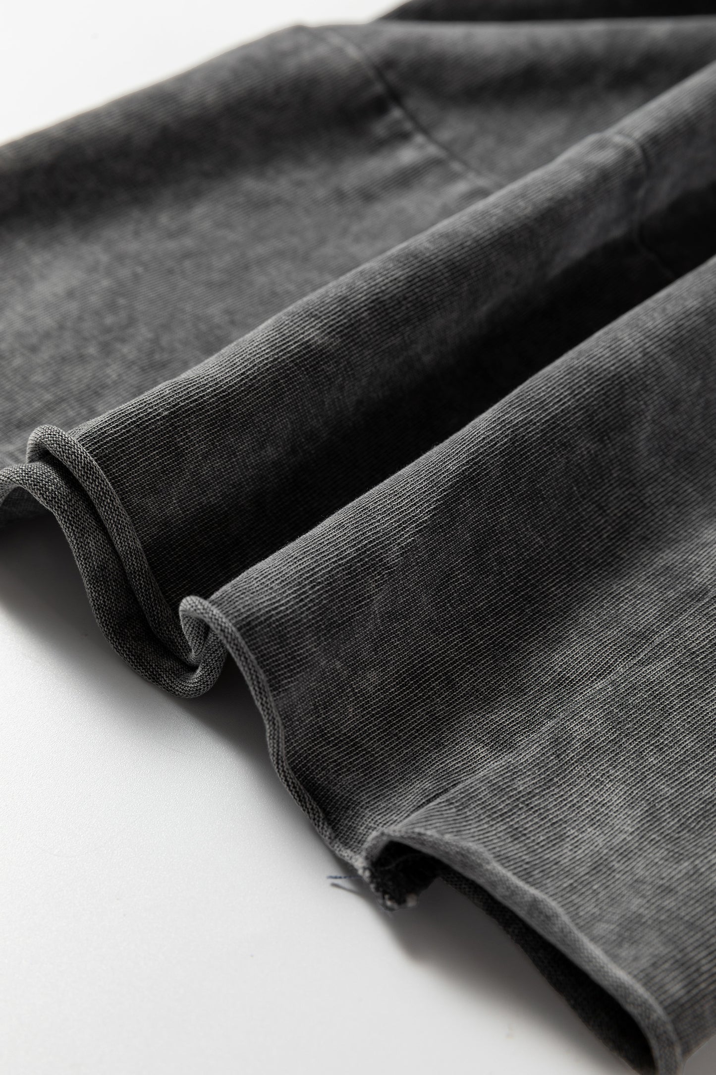 Lapis Mineral Wash Lace-up High Waist Raw Hem Patched Pocket Pants