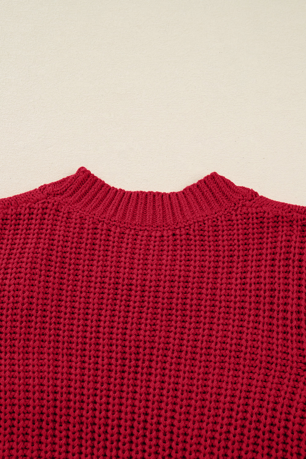 Plaid Lace up Detail Christmas Holiday Puff Short Sleeve Sweater