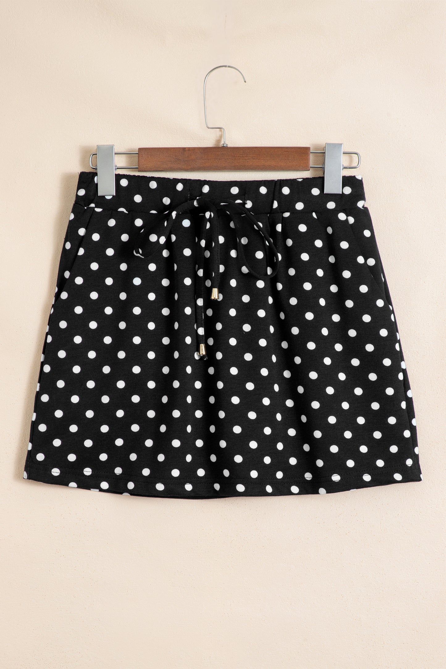 Polka Dot Skort High Waist Casual Mini Skirt