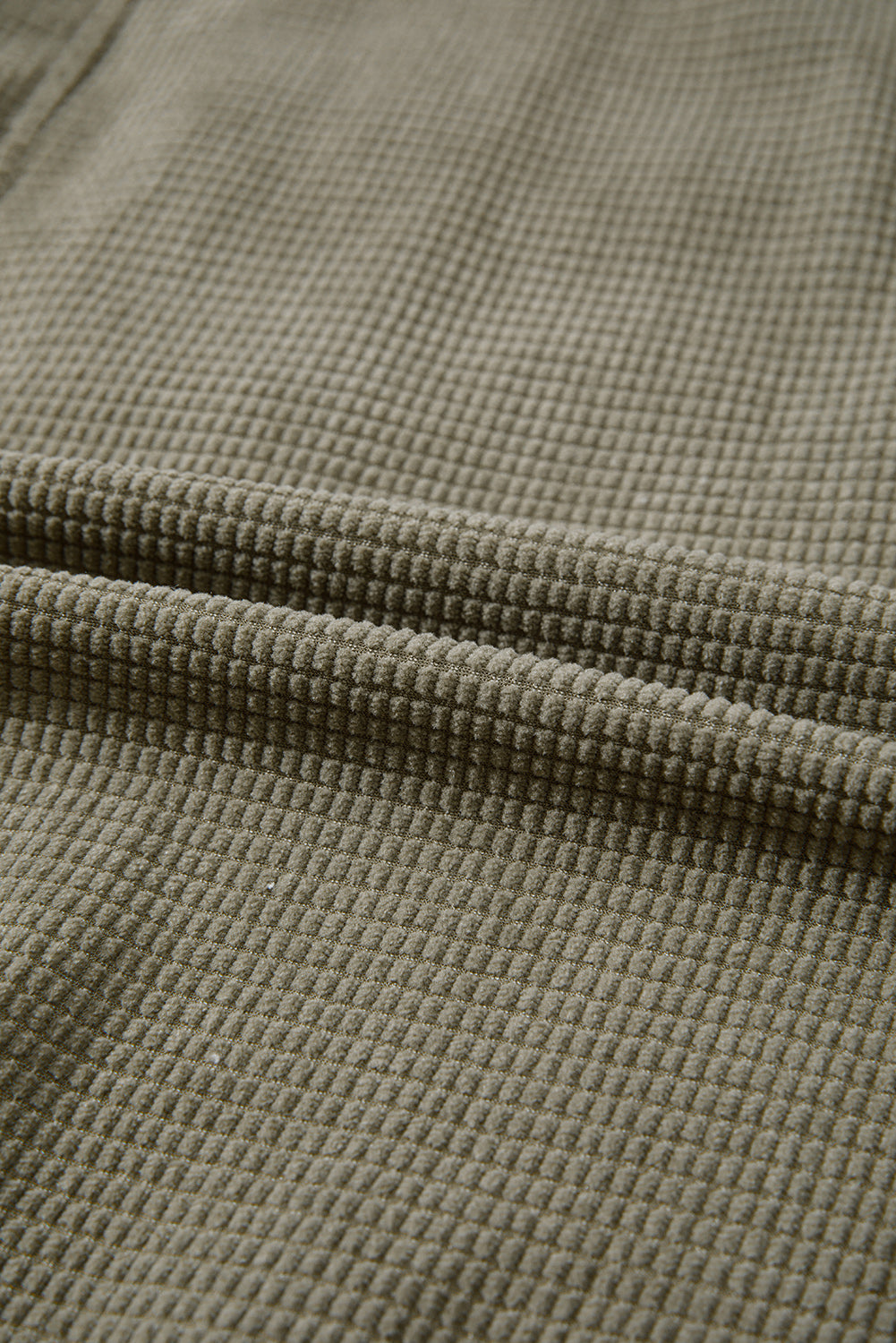 Beige 2 in 1 Thermal Knit Textured Hooded Jacket