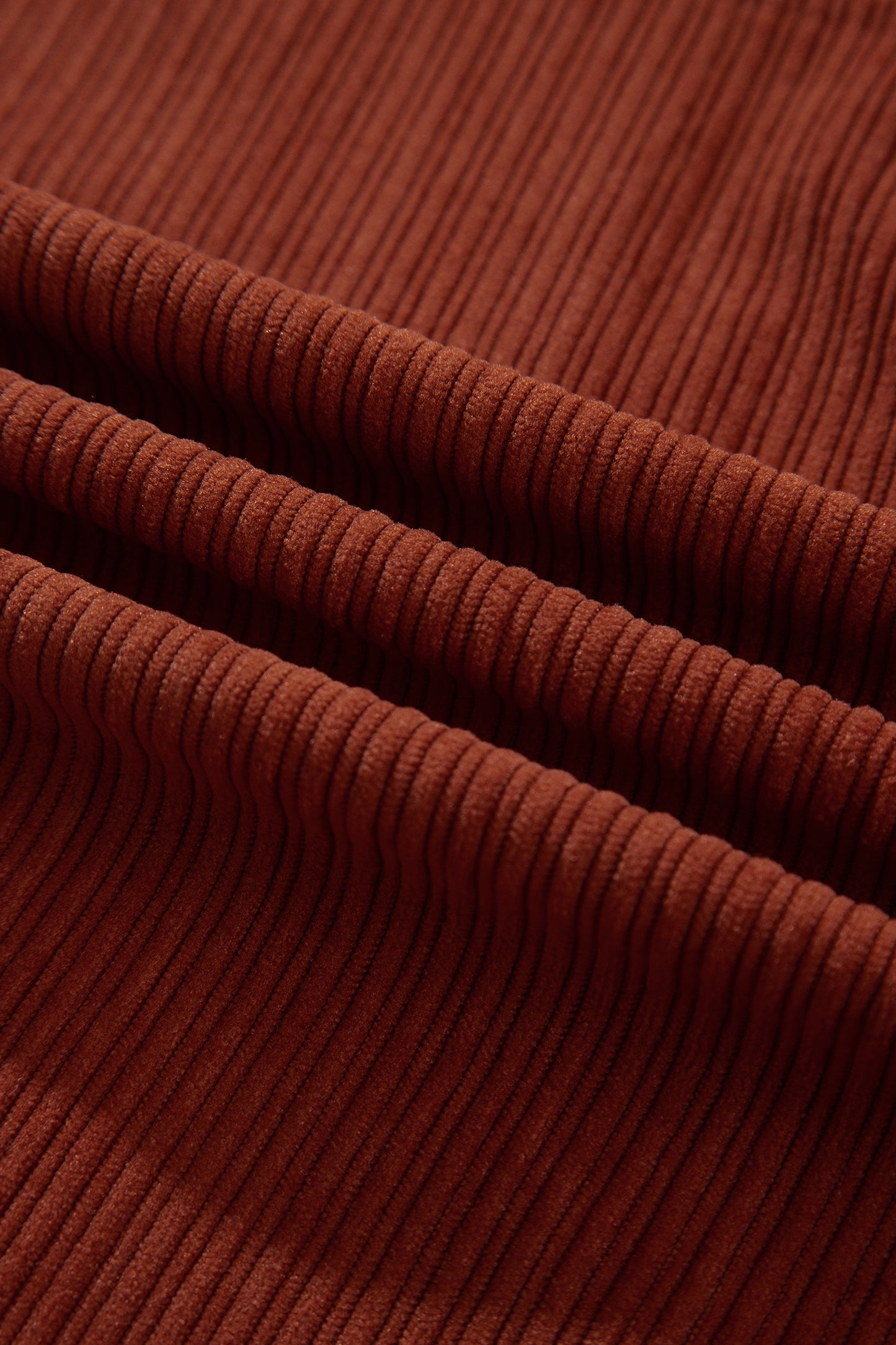 Clay Ribbed Corduroy Zip-Up Sleeveless Pocket Sheath Dress