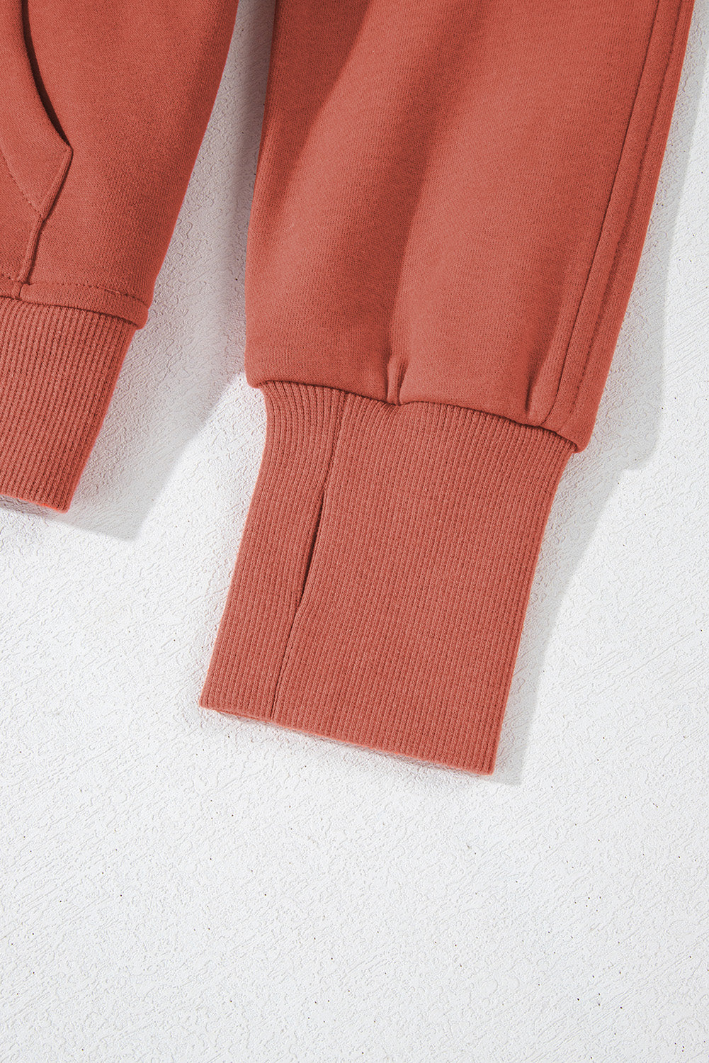 Black Zip Up Stand Collar Ribbed Thumbhole Sleeve Sweatshirt