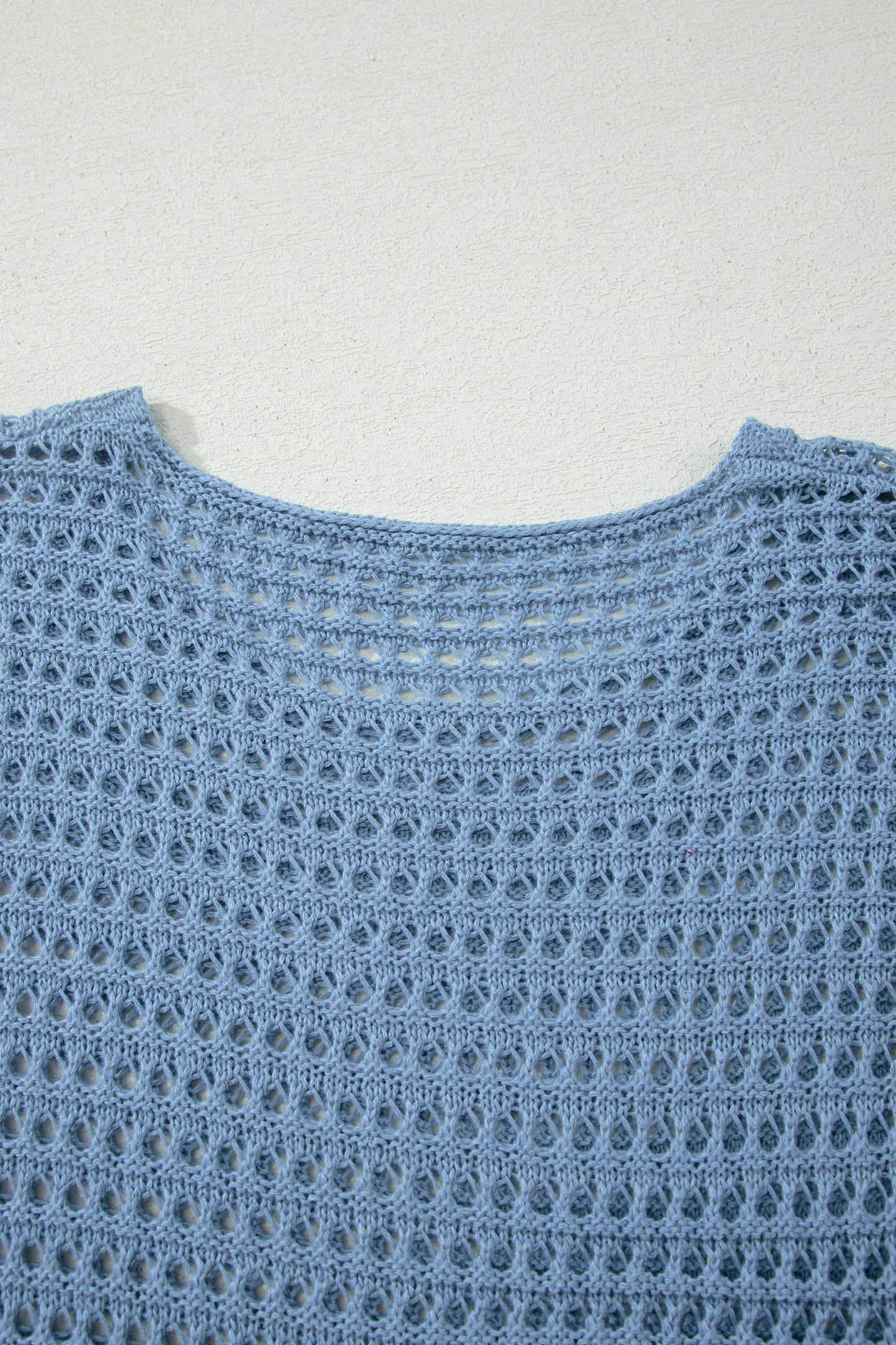 Open Knit Acrylic Sweater Beach Crochet Lightweight