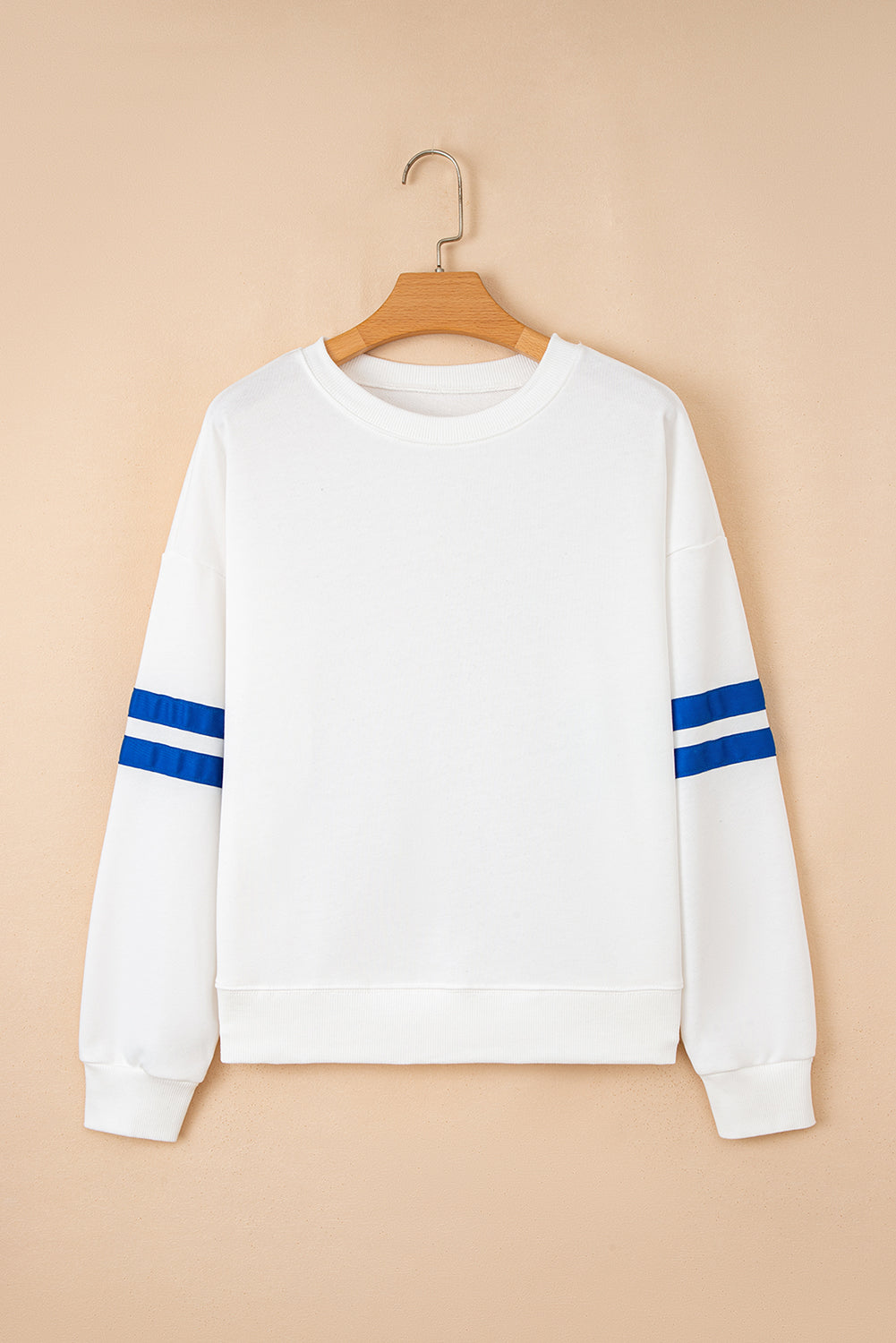 Evergreen Varsity Striped Detail Drop Shoulder Oversized Sweatshirt