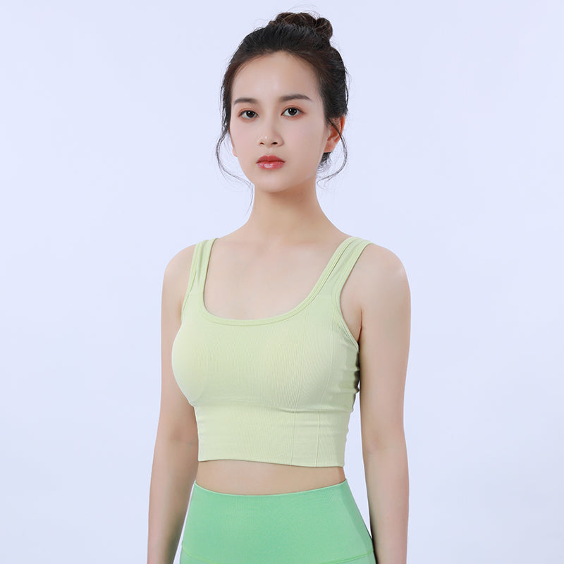Pilates Yoga Sports Bra Stretch Workout Crop Tank