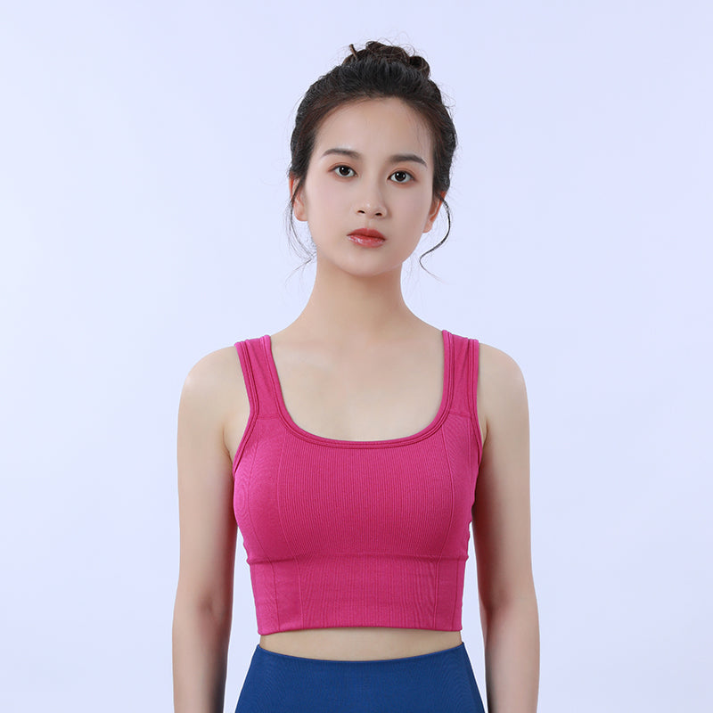 Pilates Yoga Sports Bra Stretch Workout Crop Tank