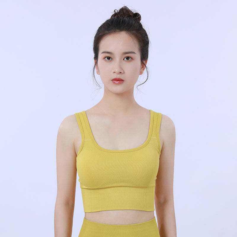 Pilates Yoga Sports Bra Stretch Workout Crop Tank