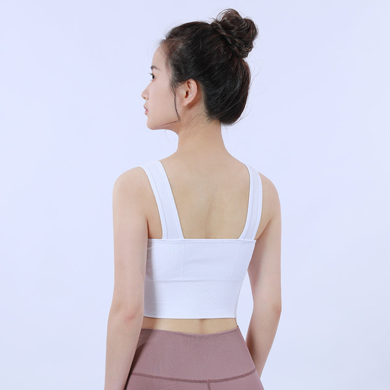 Pilates Yoga Sports Bra Stretch Workout Crop Tank