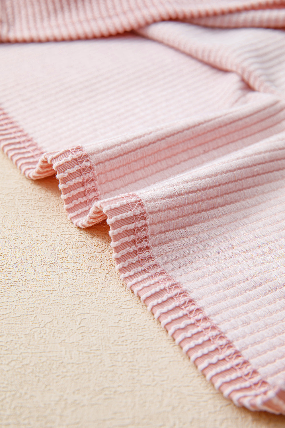 Women's Rib Textured Colorblock T Shirt