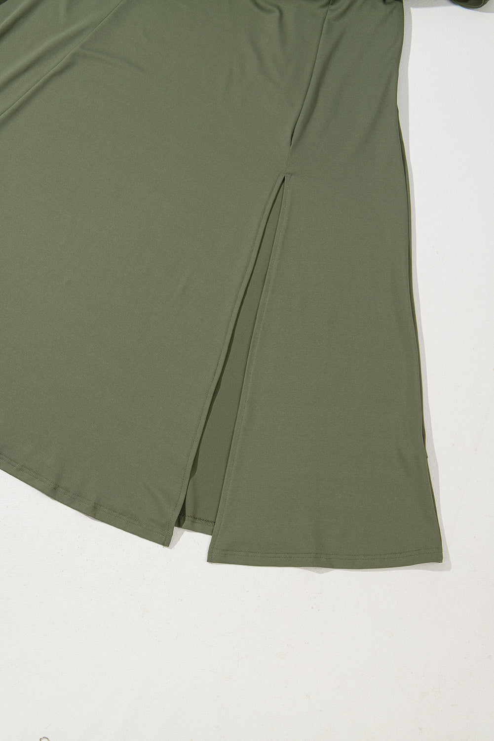 Four Leaf Clover Sleeveless Scoop Neck Flared Split Midi Dress