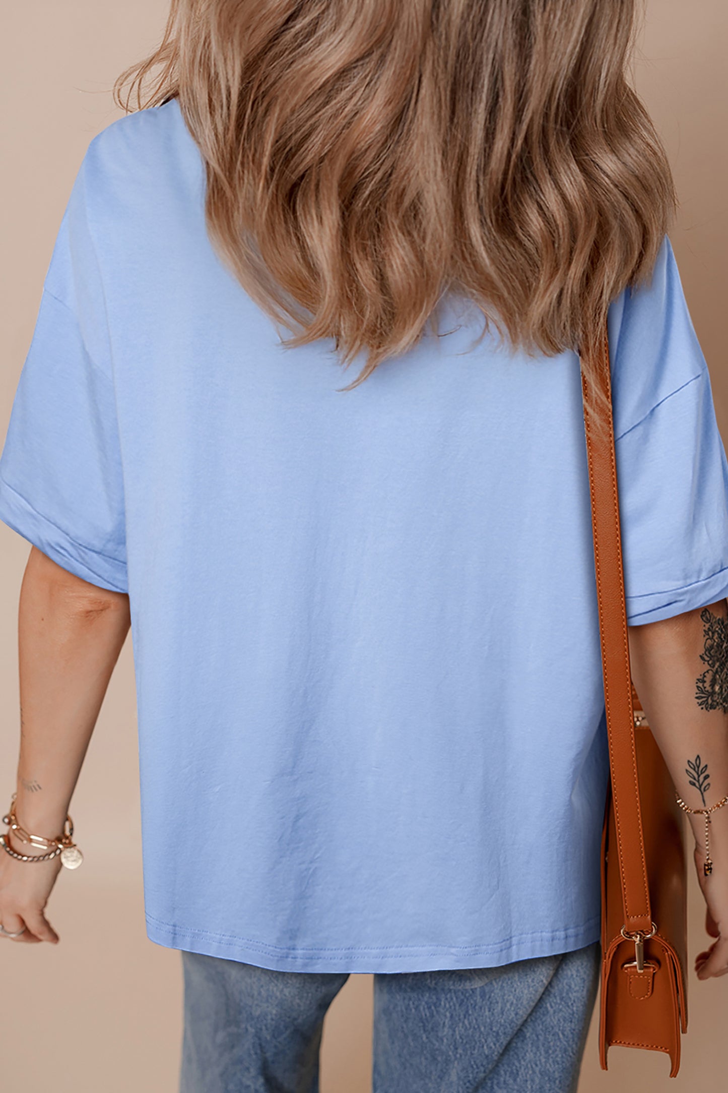 Star Cotton Graphic Oversized Patriotic Tee