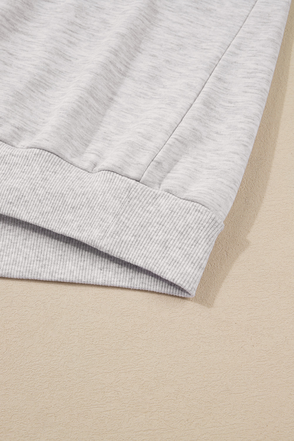 Dark Khaki Polo Collar V Neck Pullover and Drawstring Sweatpants Set