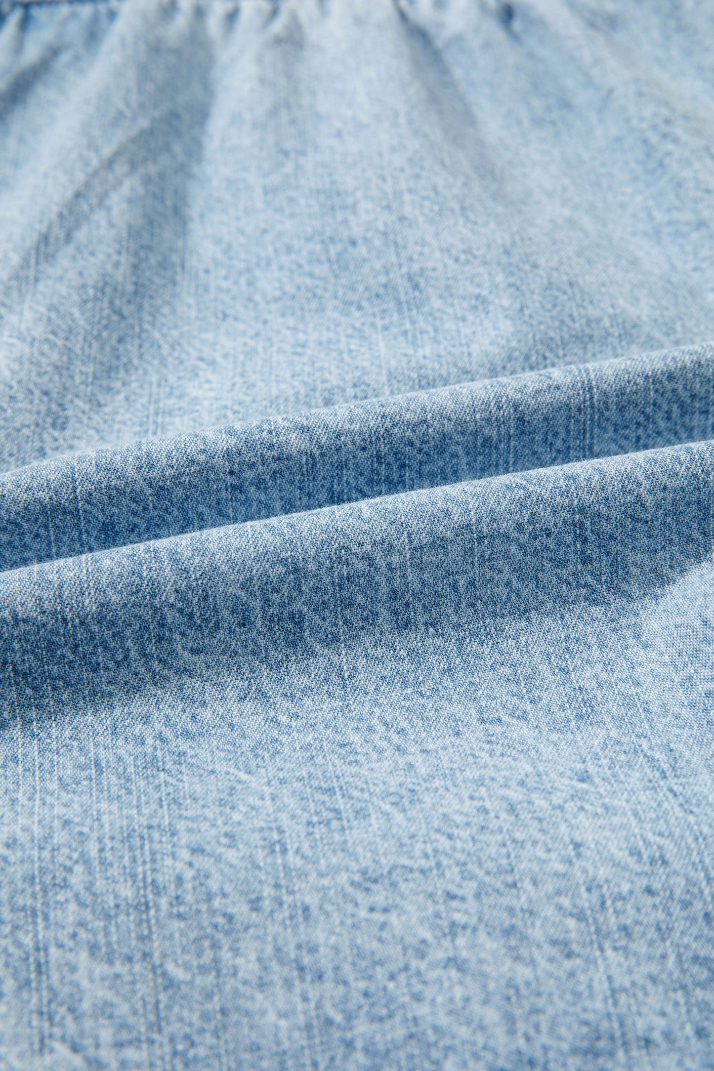 Washed Denim Shorts Drawstring Frayed Casual Summer