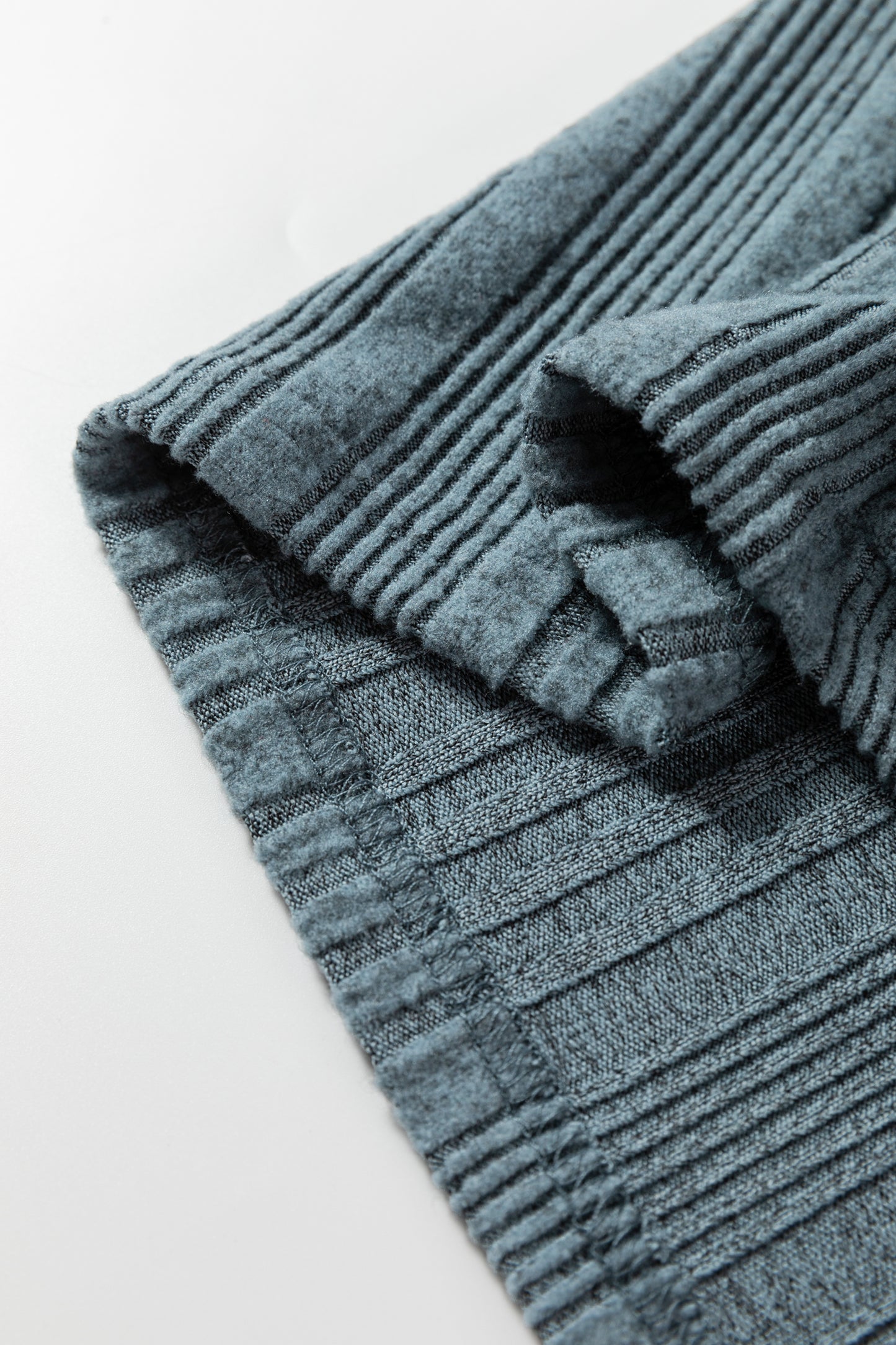 Black Ribbed Open Front Knitted Top with Pockets