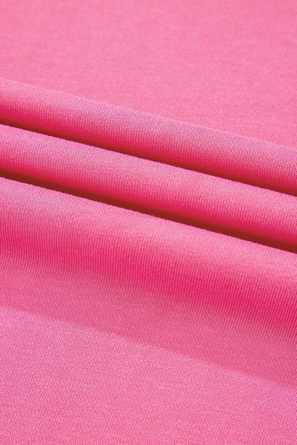 Pink Colorblock Exposed Seam Crewneck Casual Sweatshirt