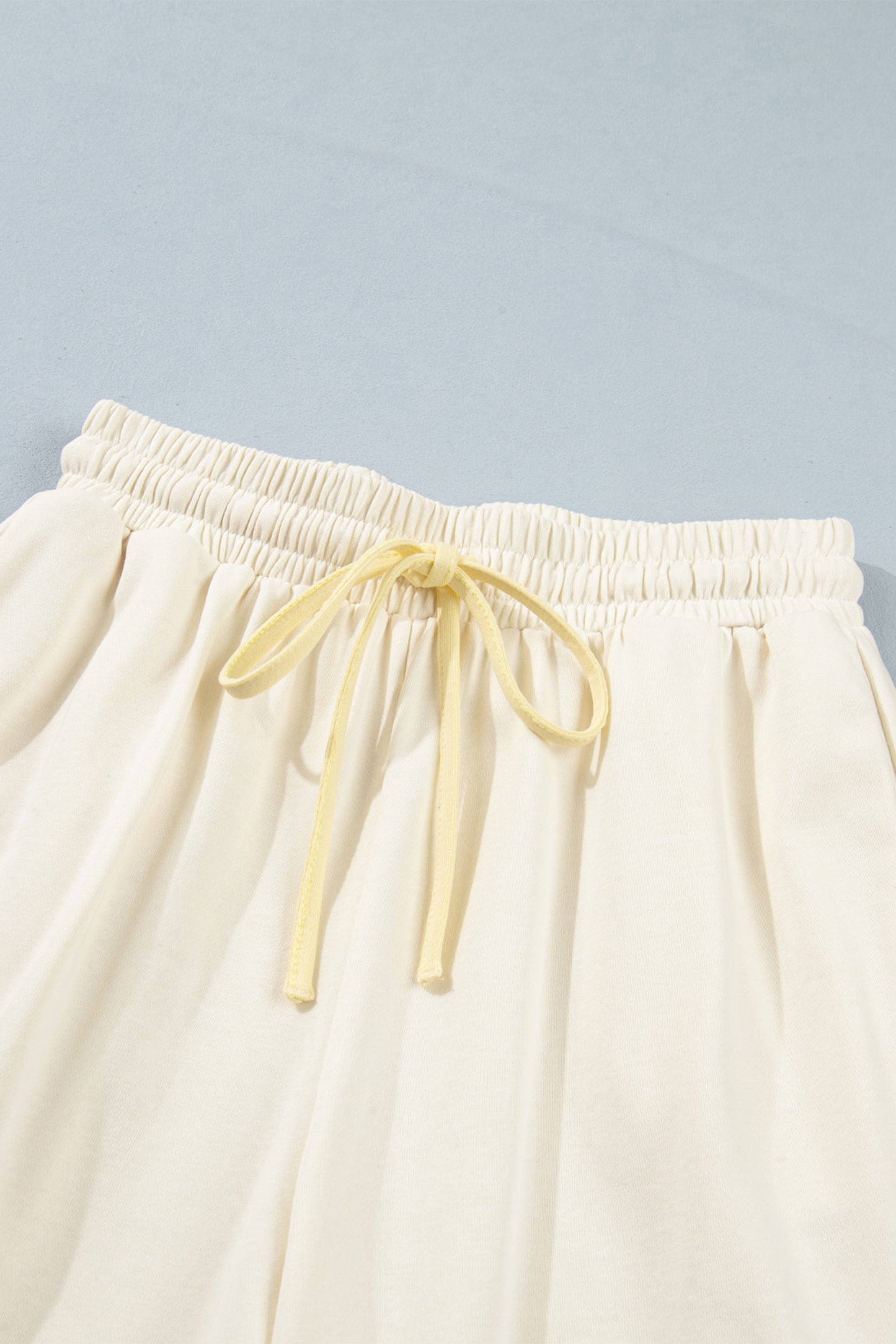White Summer Color-Blocked Star Patchwork Pants