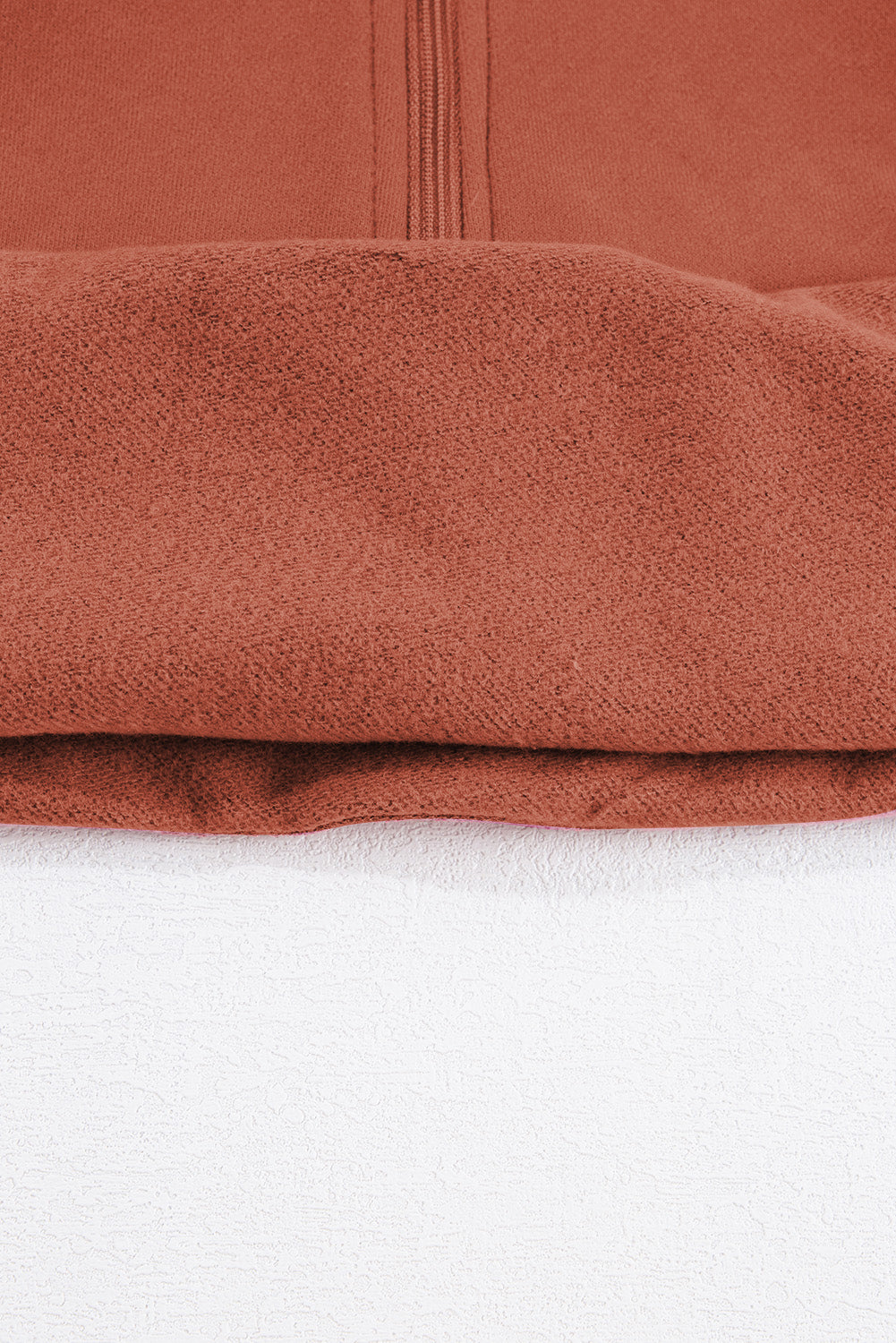 Black Zip Up Stand Collar Ribbed Thumbhole Sleeve Sweatshirt