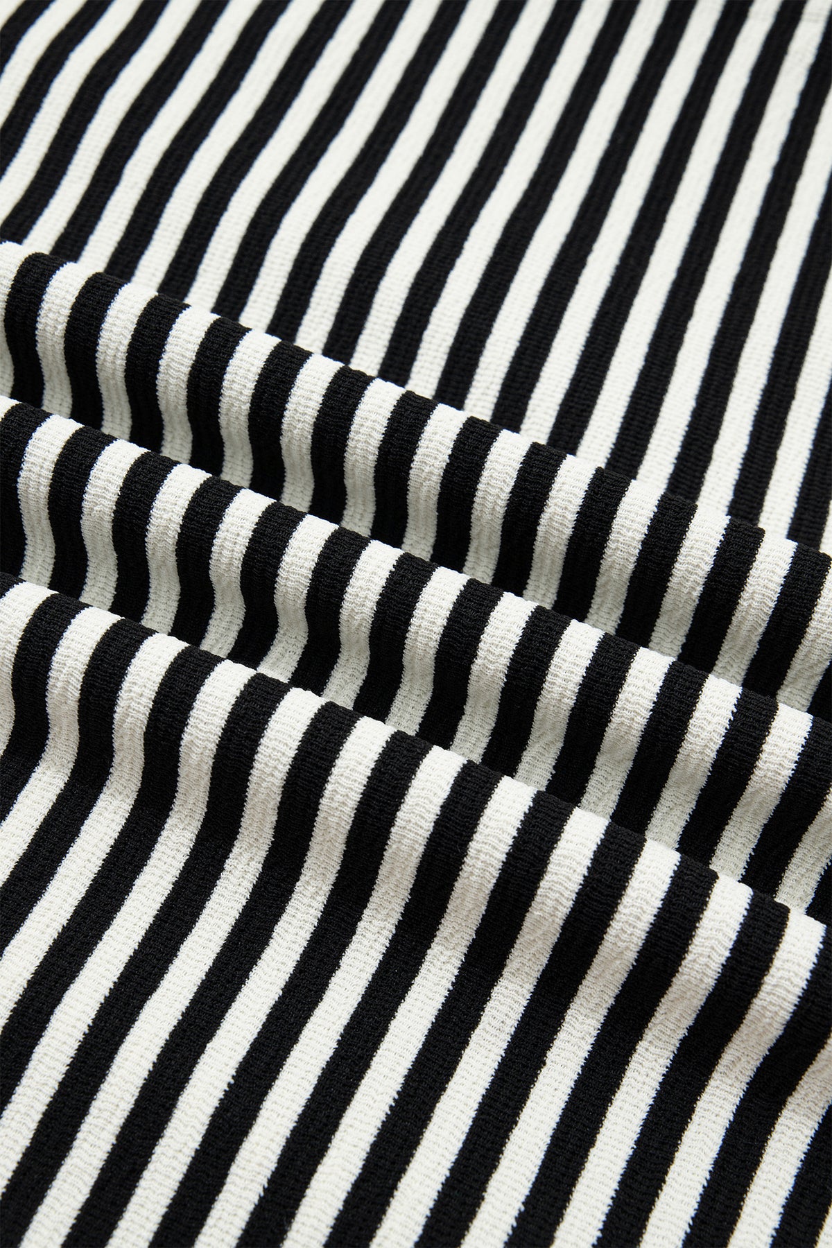 Black Stripe Velvet Bow Pattern Dropped Shoulder Loose Sweatshirt