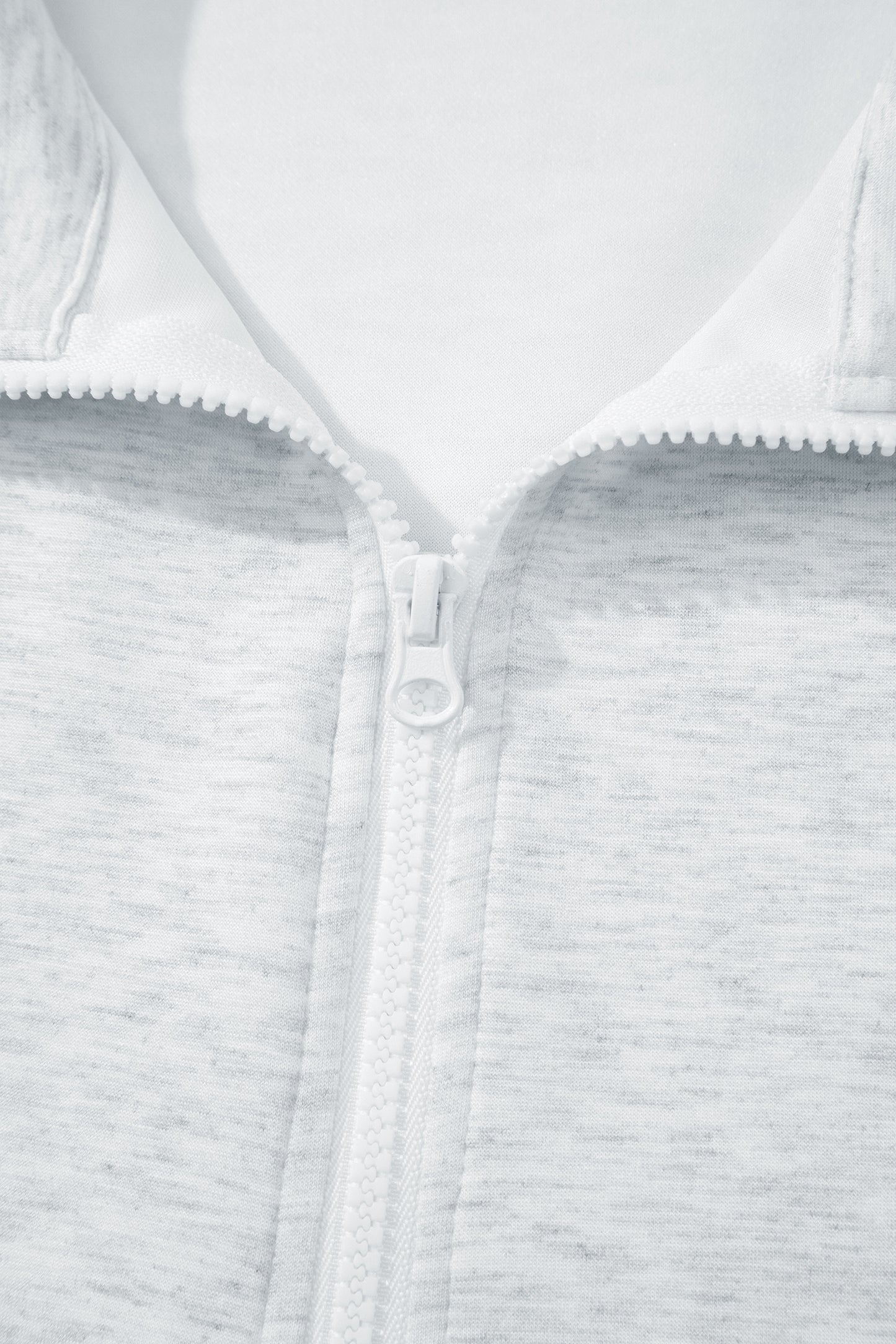 Light Grey Solid Color Sleeveless Zipper Tank and Skort Set
