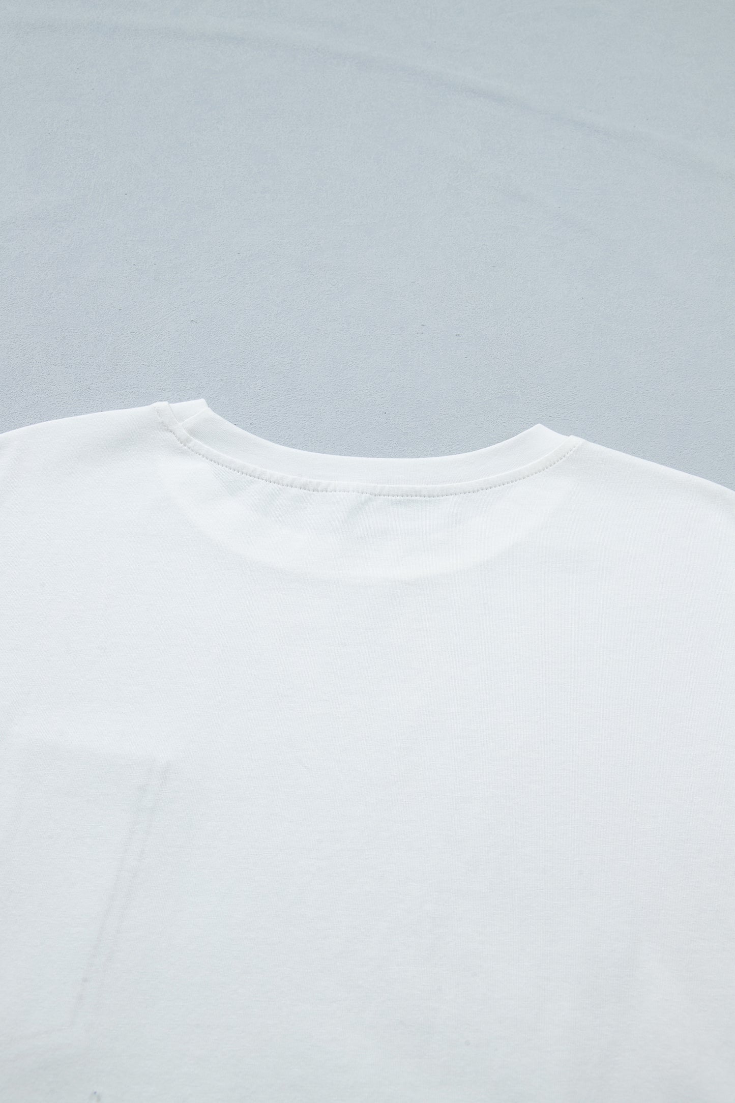 Sail Blue Color Block Chest Pocket Patched Casual Short Sleeve Top