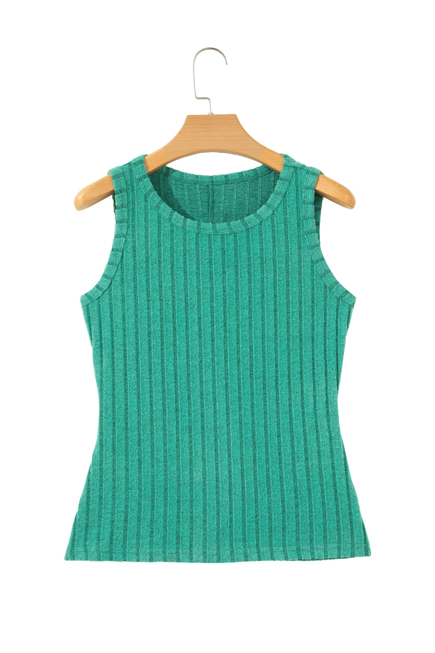 Bonbon Slim Ribbed Mineral Wash Tank Top