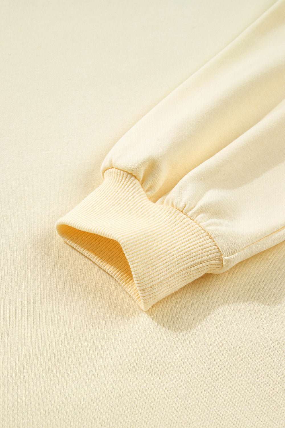 Beige Double Tiered Ruffle Hem Long Sleeve Loose Mini Dress