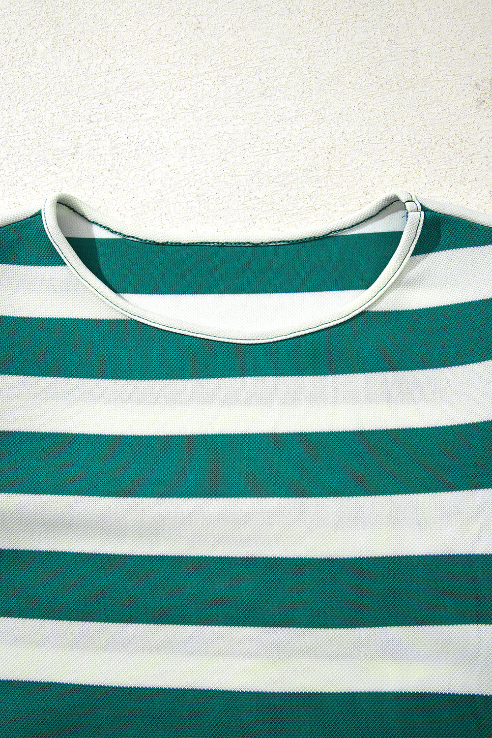 Black Stripe Flutter Sleeve Round Neck Shift Dress