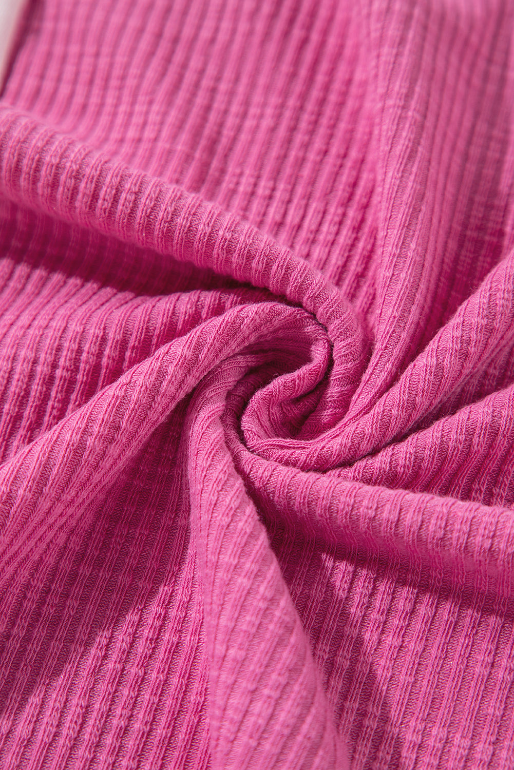 Textured Colorblock 3/4 Sleeve Oversize Top