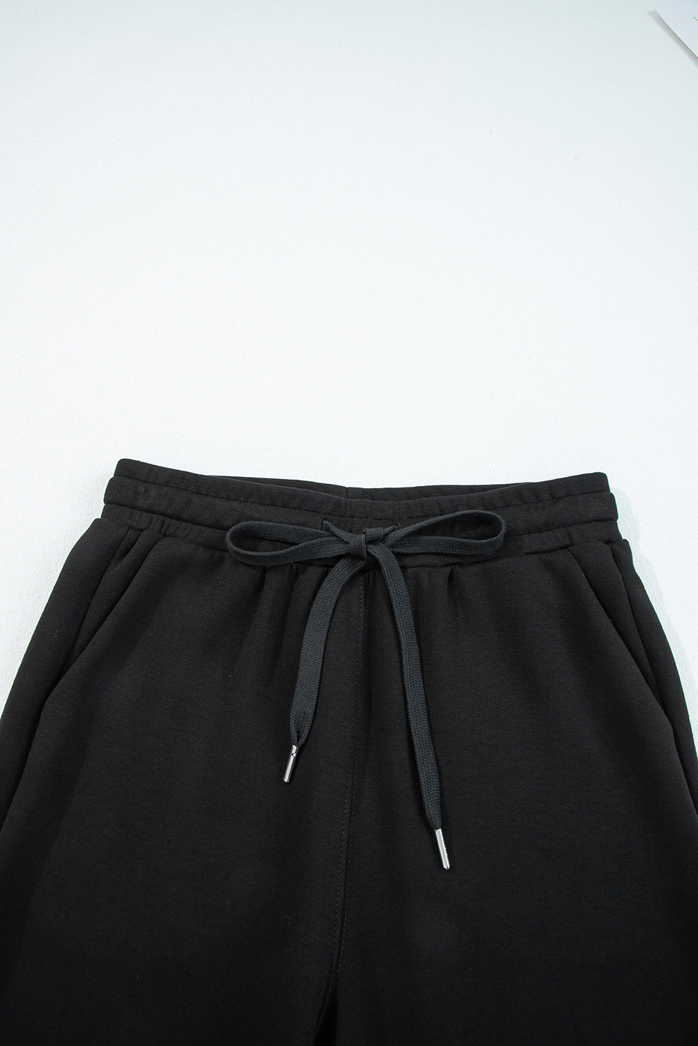 Goat Zip Collar Long Sleeve Top Drawstring Pants Set