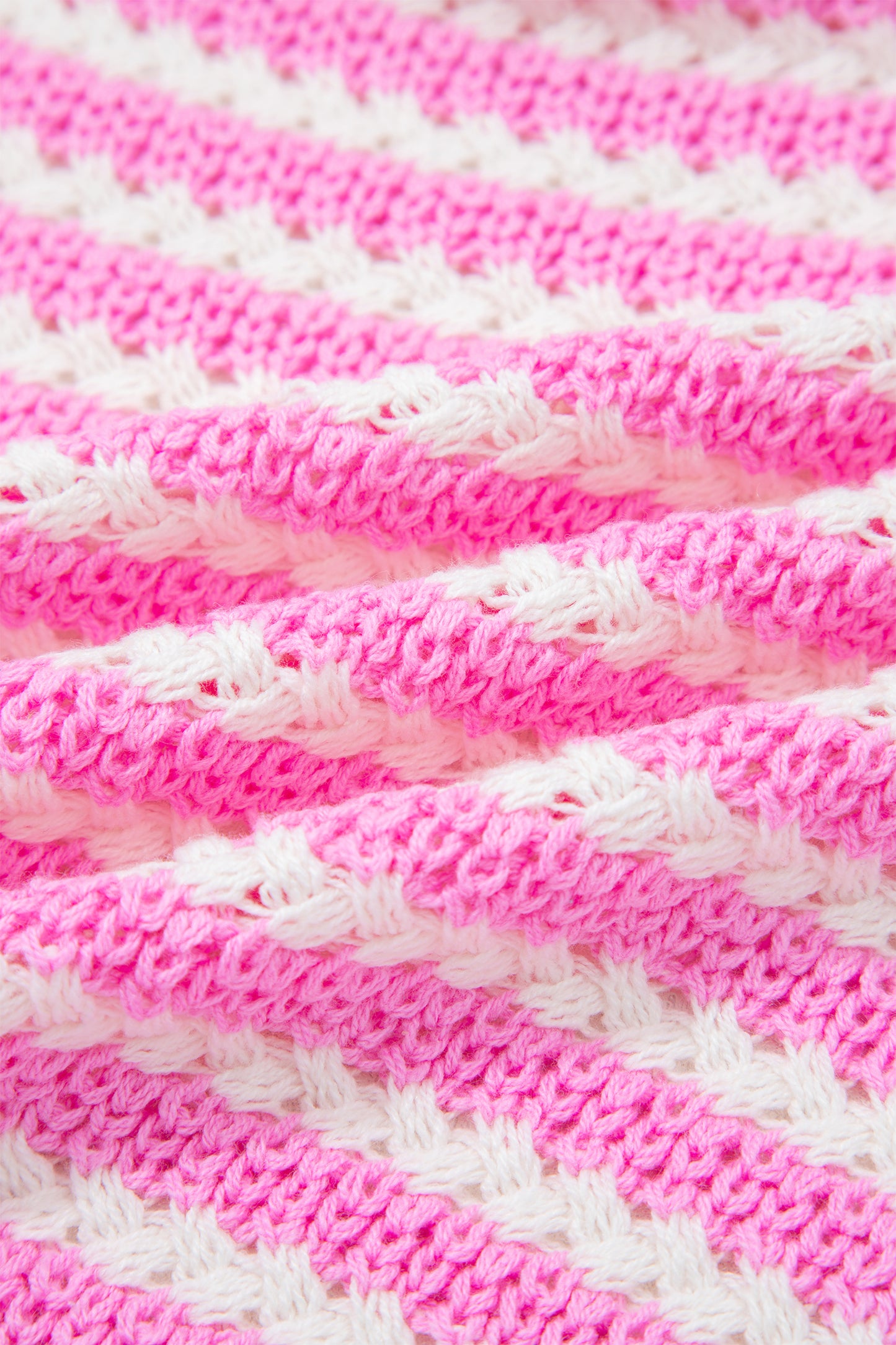 Black Stripe Short Sleeve Knit V Neck Bow Knot Sweater