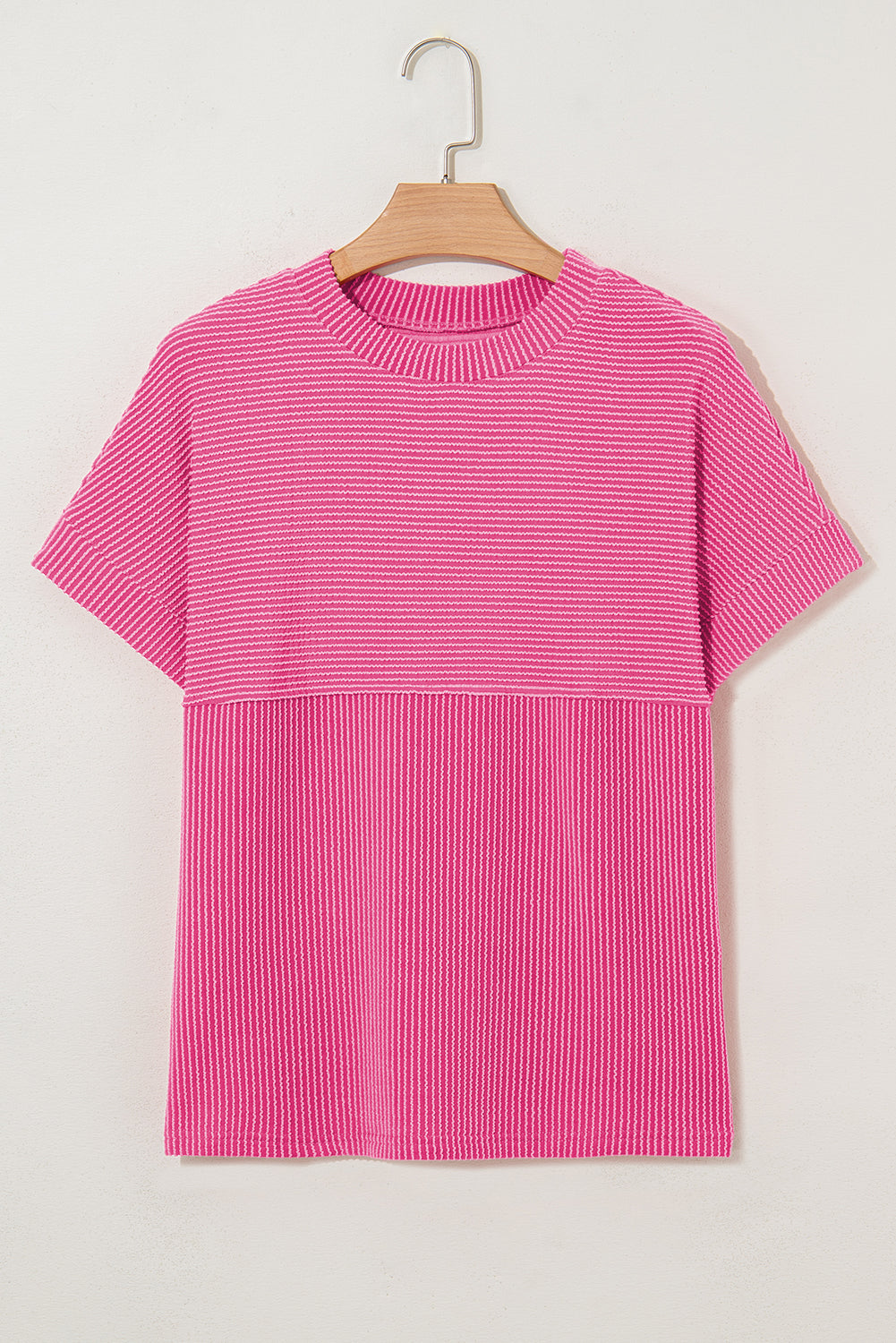 Toadstool Plain Corded Knit Mock Neck T Shirt