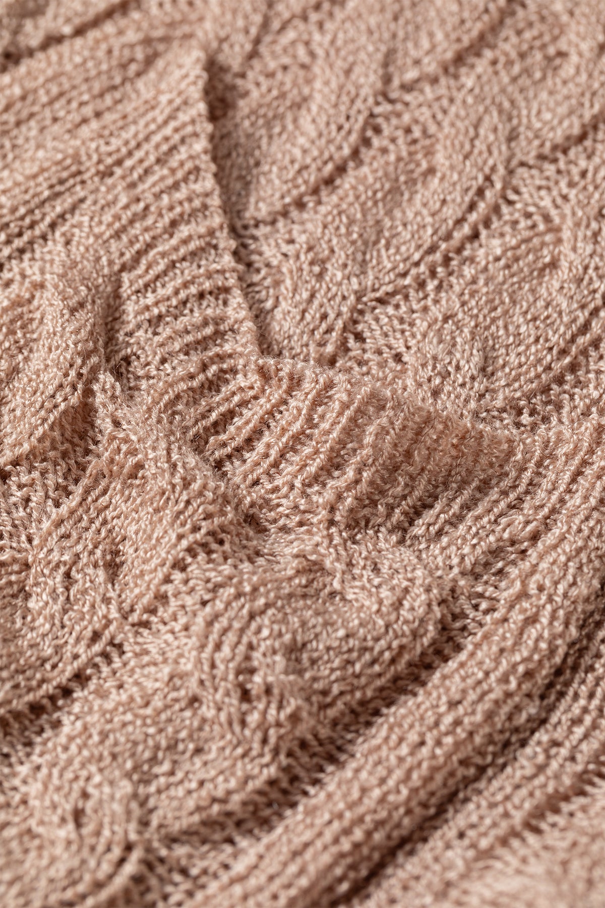 Open Knit Acrylic Cardigan Beach Boho Lightweight