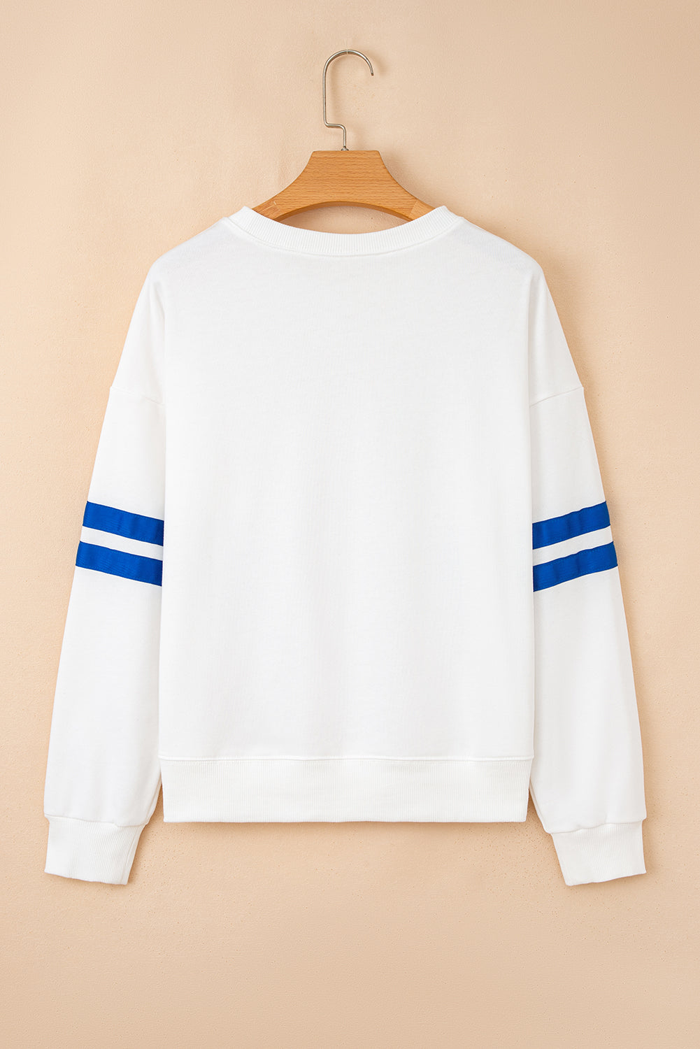 Evergreen Varsity Striped Detail Drop Shoulder Oversized Sweatshirt