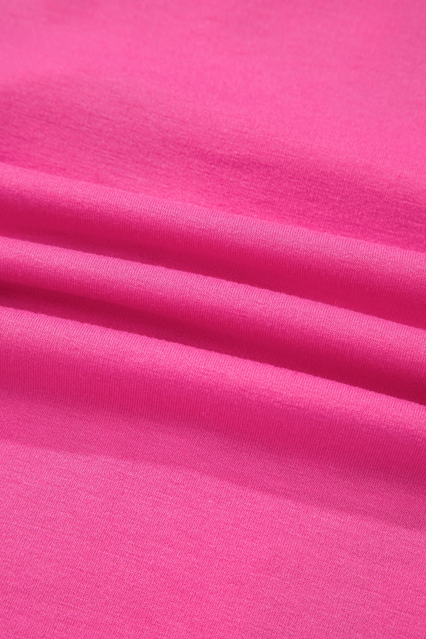 Rose Red Merry & Bright Christmas Letter Graphic Sweatshirt