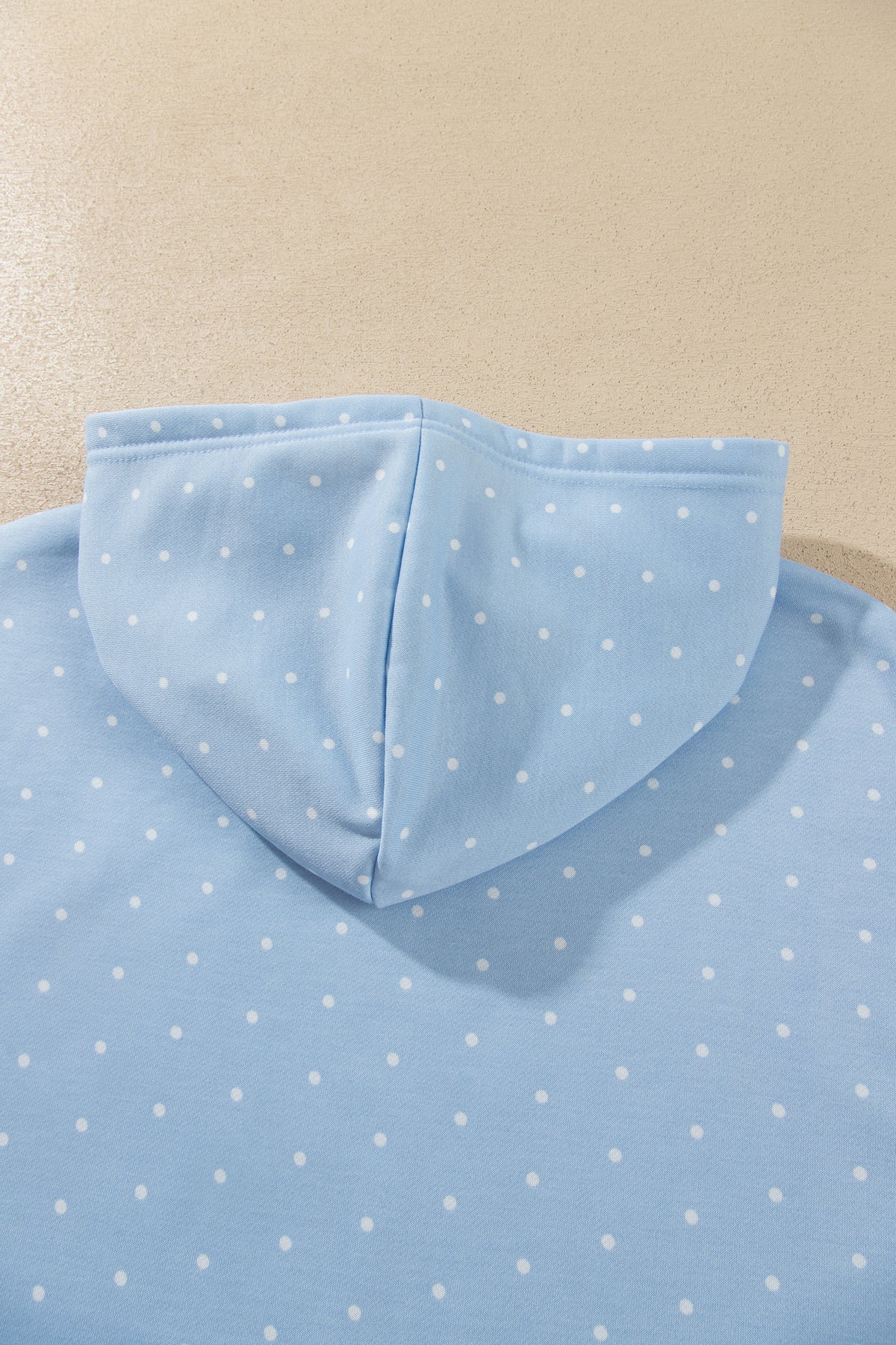Pink Polka Dot Printed Oversized Hoodie Casual Shorts 2pcs Set