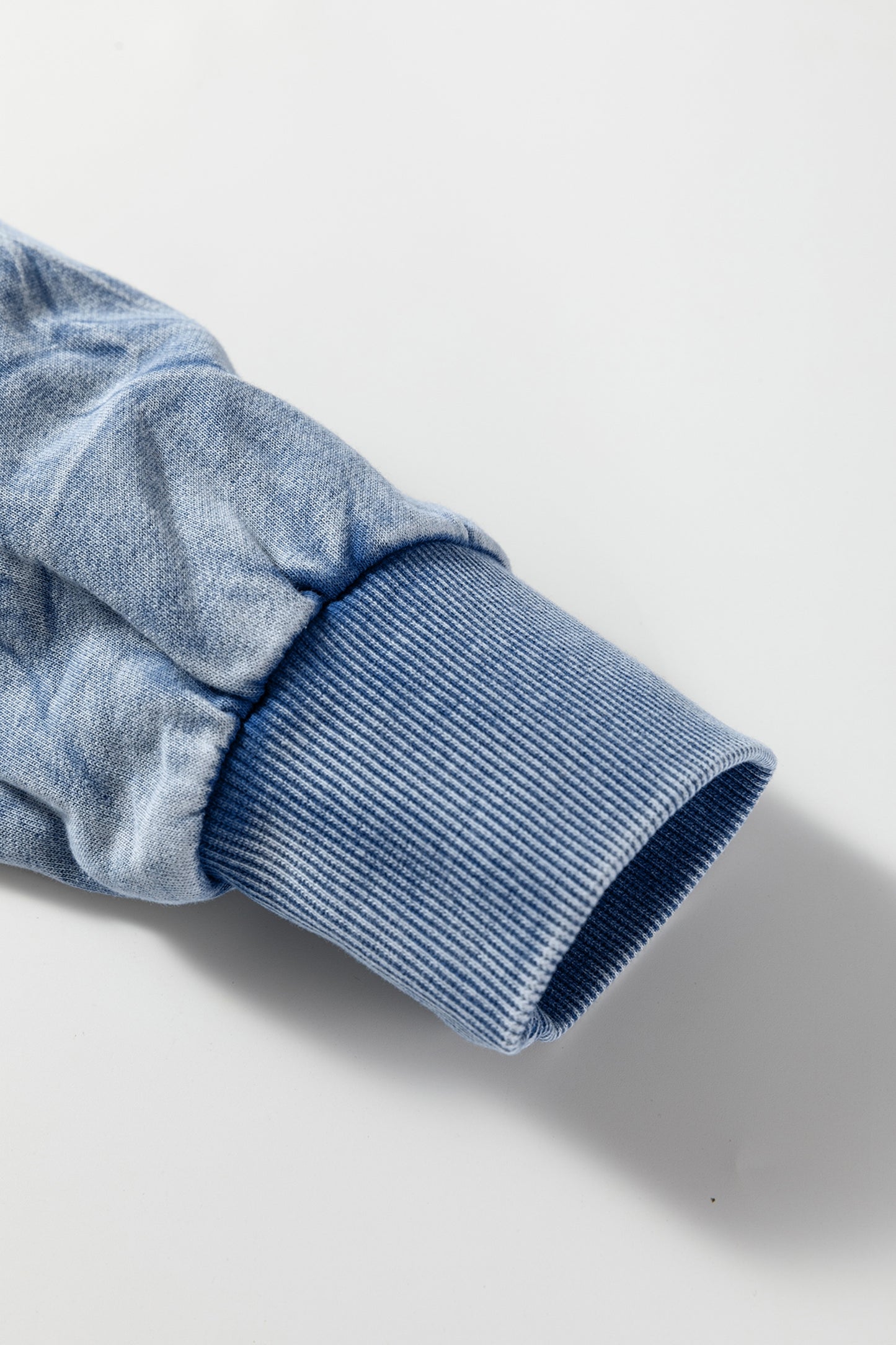 Saved by grace Letter Embroidery Mineral Wash Loose Sweatshirt