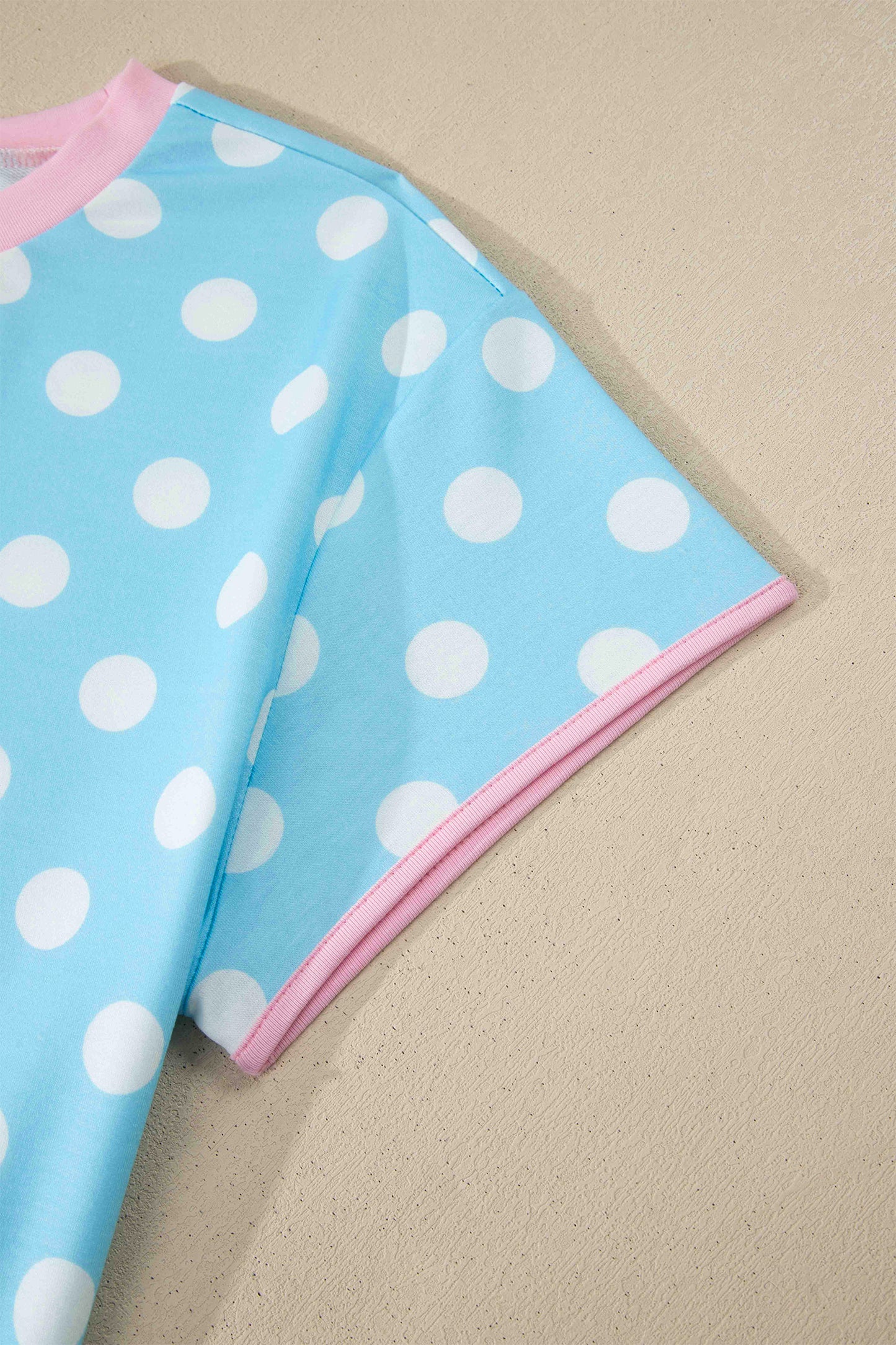 Polka Dot Pant Set Trendy Lounge Two Piece