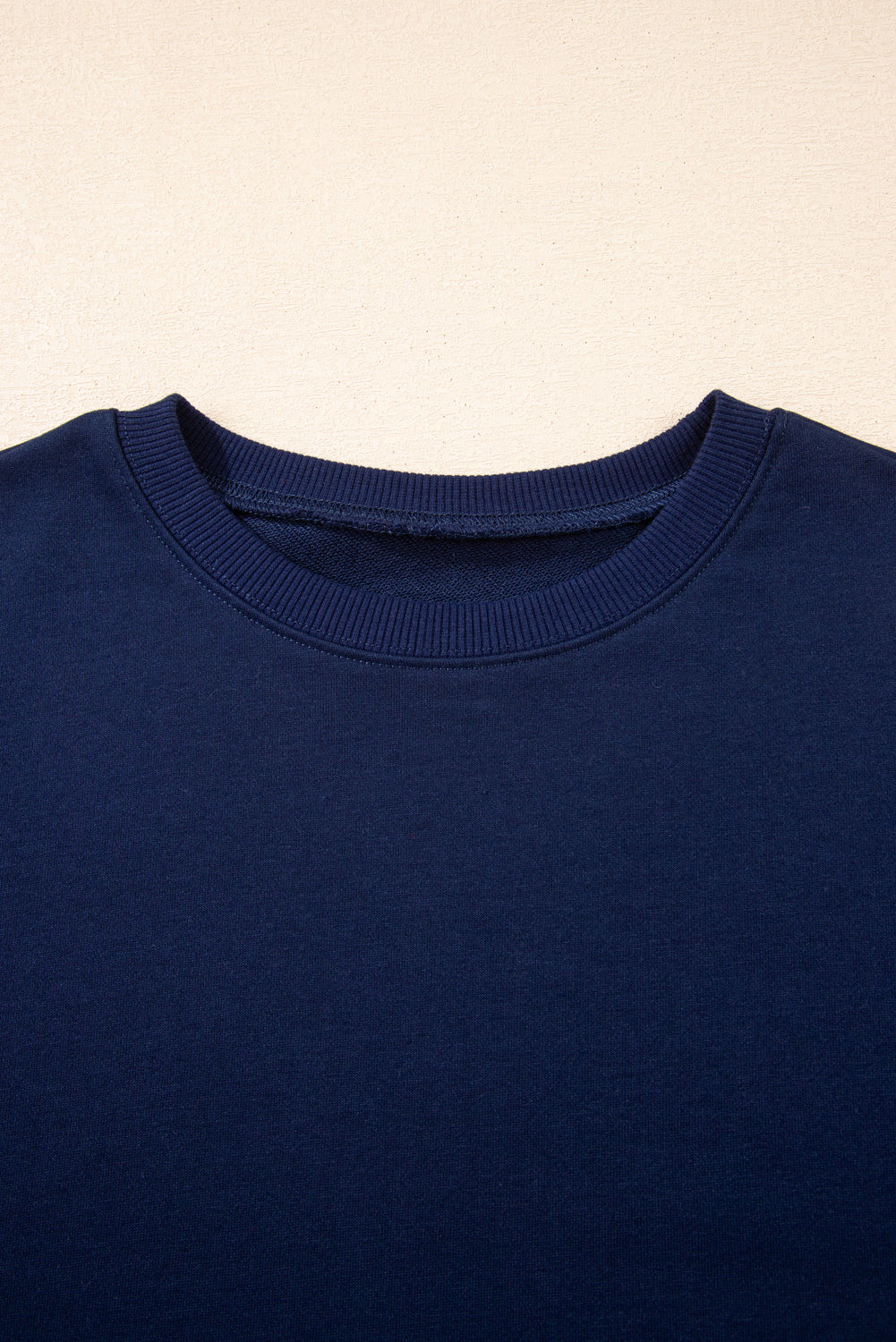 Orange Varsity Stripe Detail Drop Shoulder Pullover Mini Skirt Set