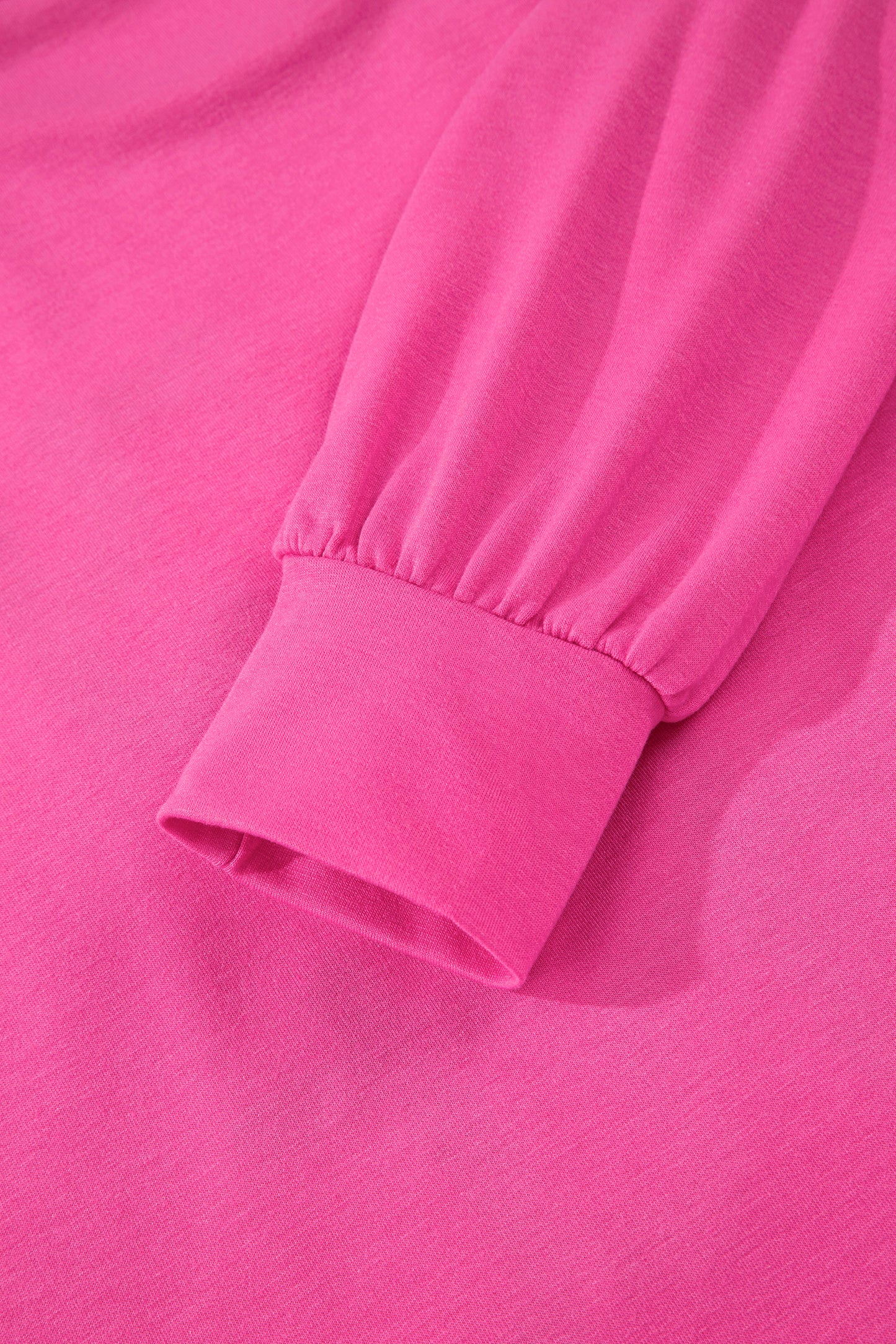 Rose Red Merry & Bright Christmas Letter Graphic Sweatshirt