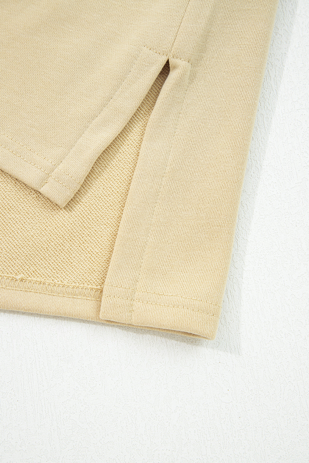 Peach Blossom Floral Applique Baggy Pullover Sweatshirt