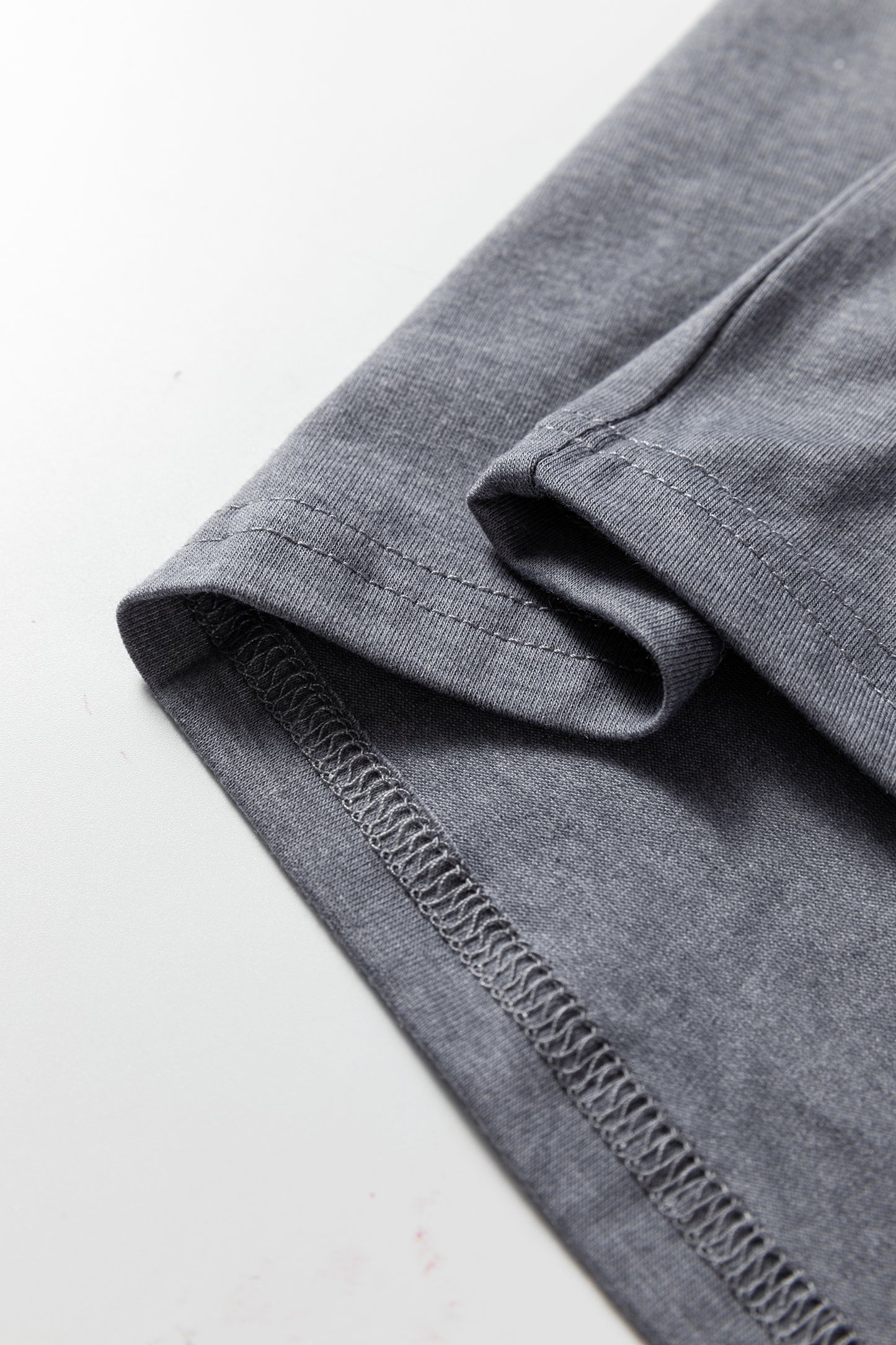 Gray Flag Pattern Sunflower Graphic Crew Neck Tee