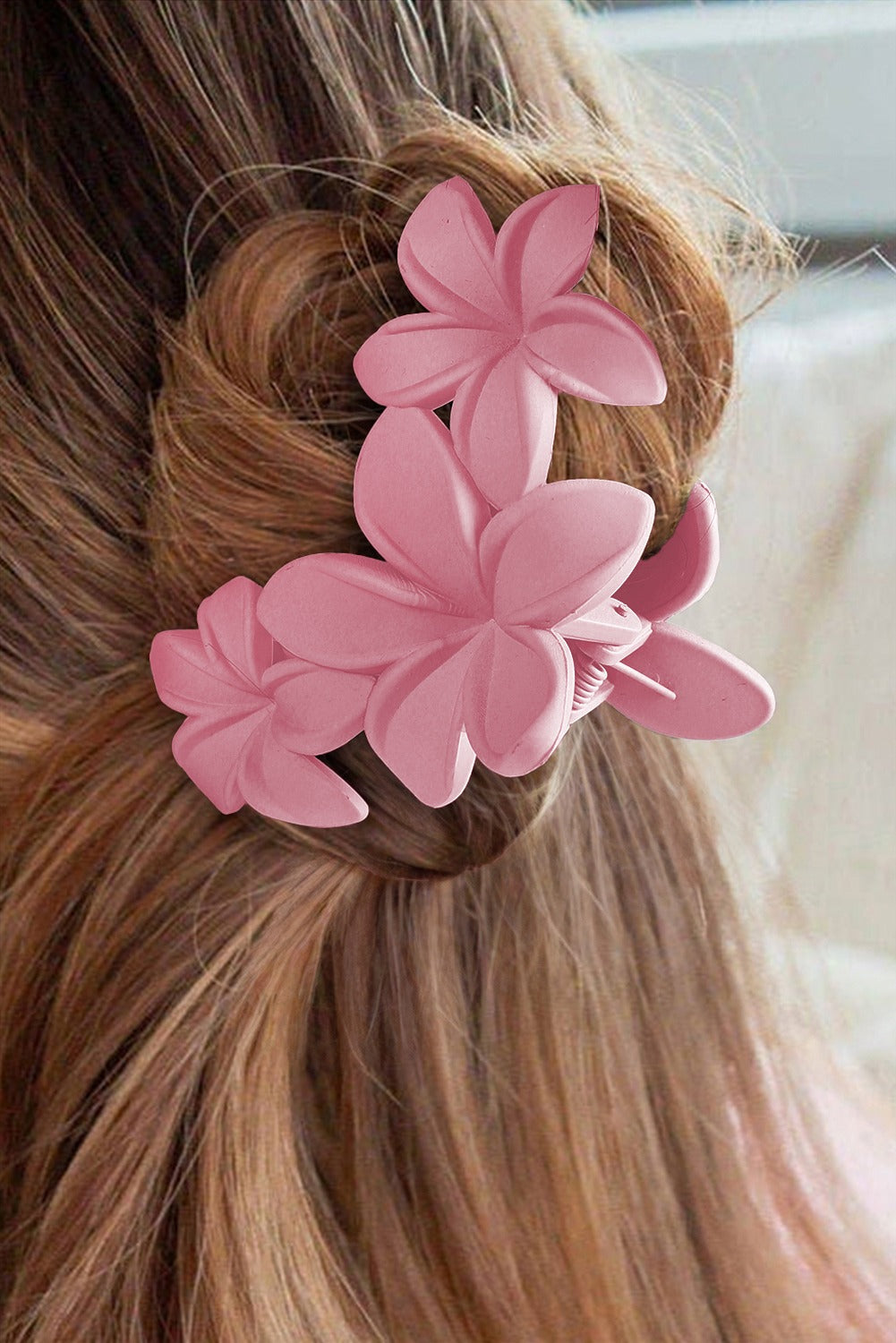 3D Flower Plastic Resin Hair Claw (Slight Color Variations)