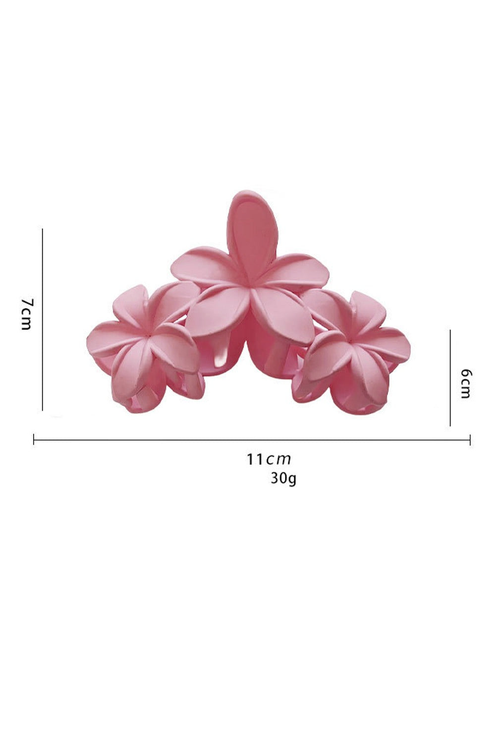 3D Flower Plastic Resin Hair Claw (Slight Color Variations)