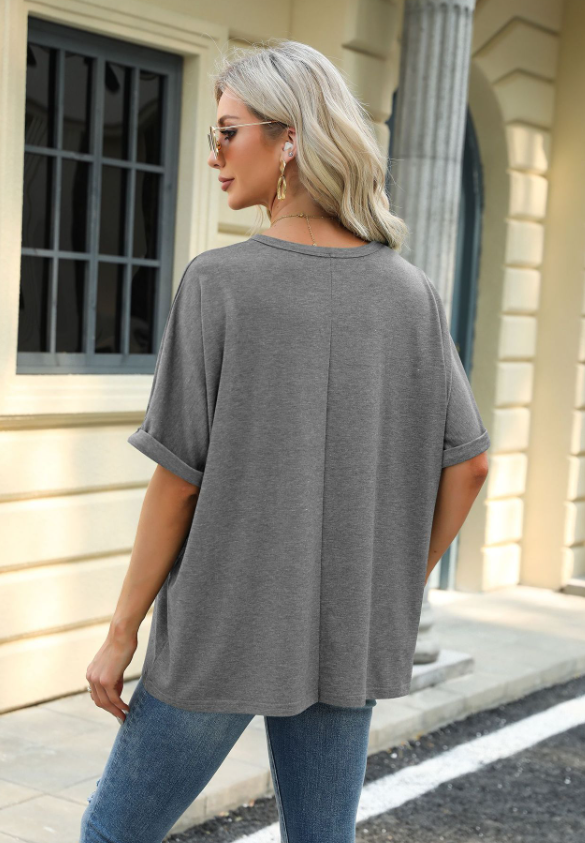 Patriotic America Graphic Tee Oversized Casual Holiday Top