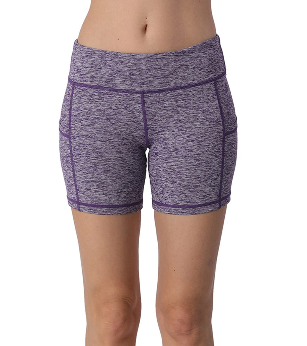 LOVESOFT Women's Workout Running Yoga Shorts with Side Pocketed