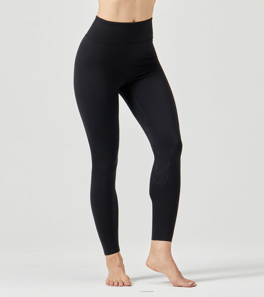 LOVESOFT Women's Black Easy Warm Yarm Leggings High Waist Hips Running Yoga Pants